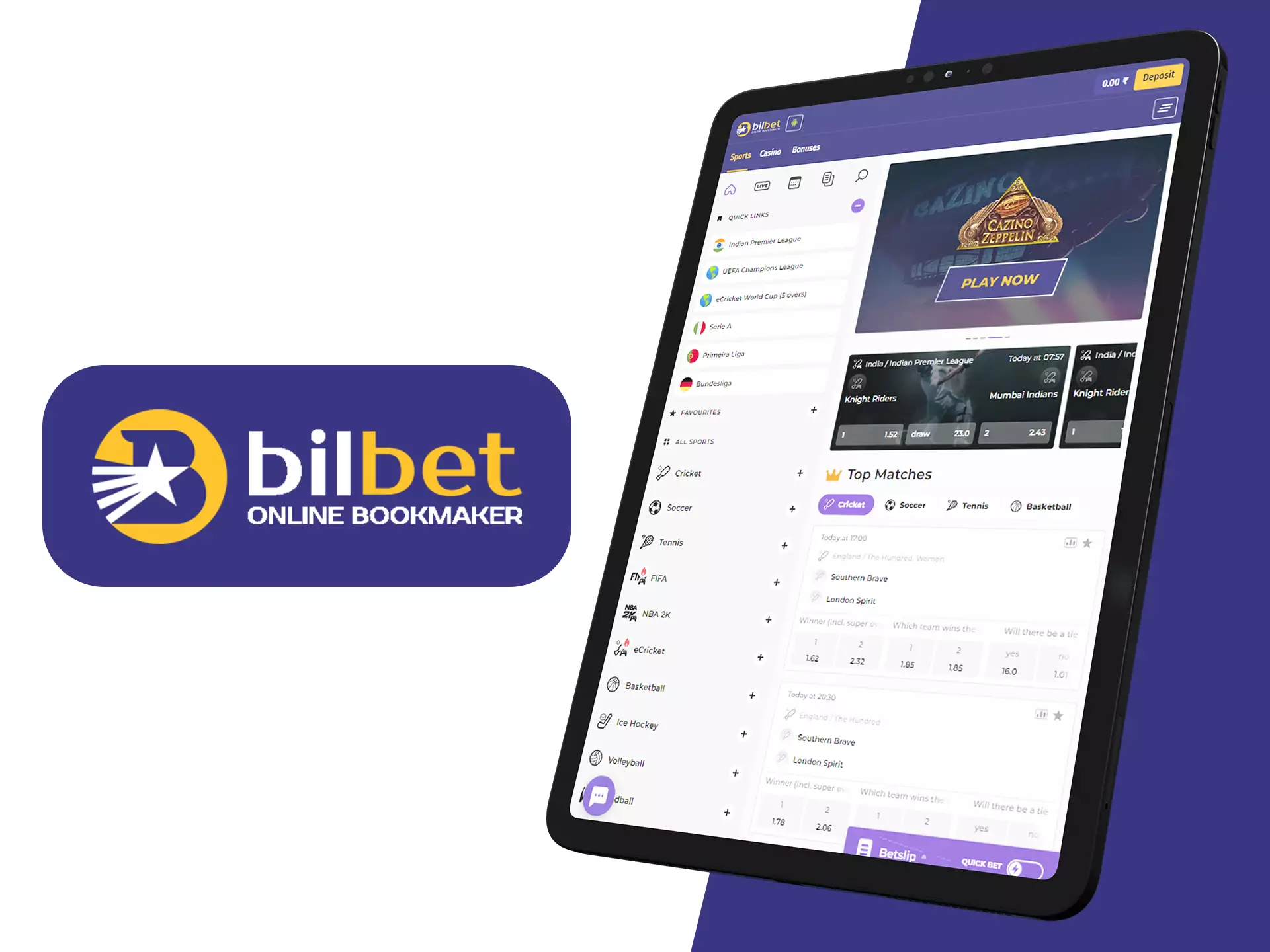 Use Bilebet website on any device.