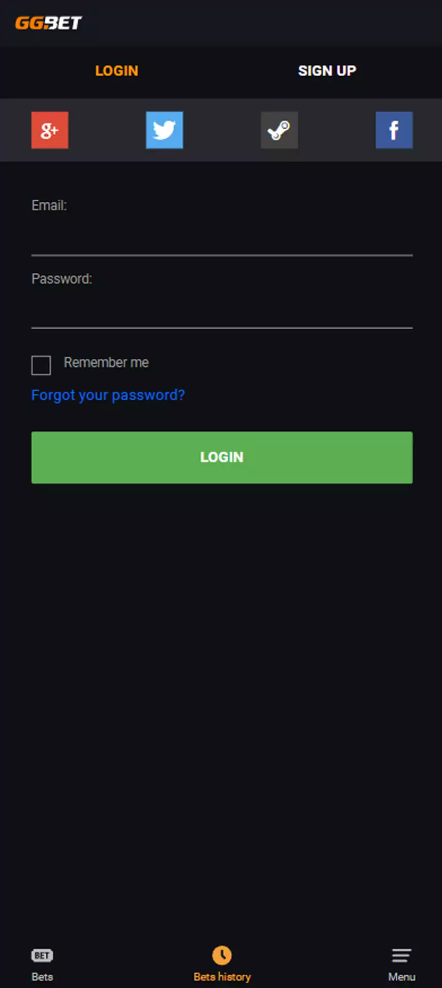 Log in for proceeding.