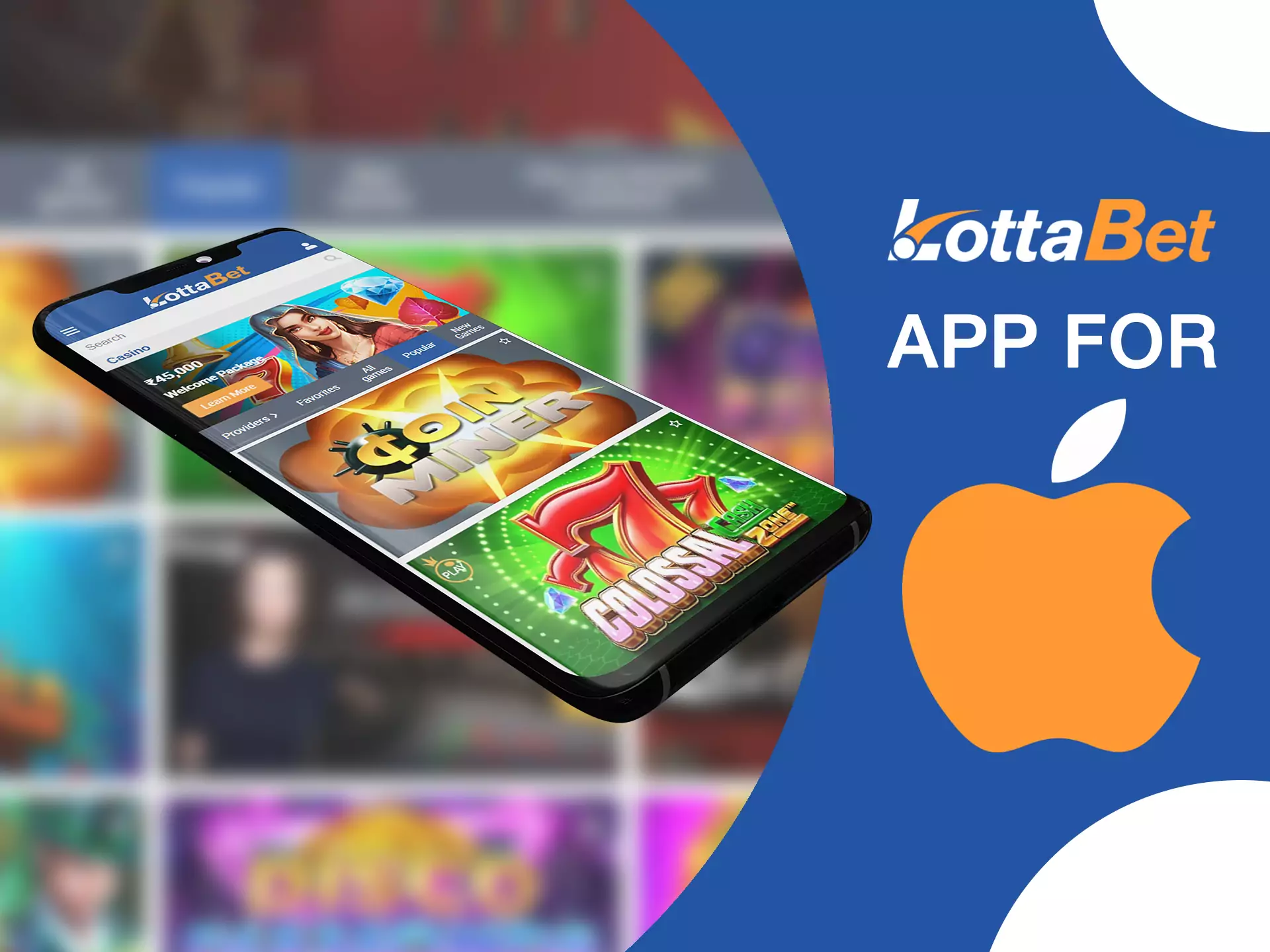 iOS devices supports LottaBet app.