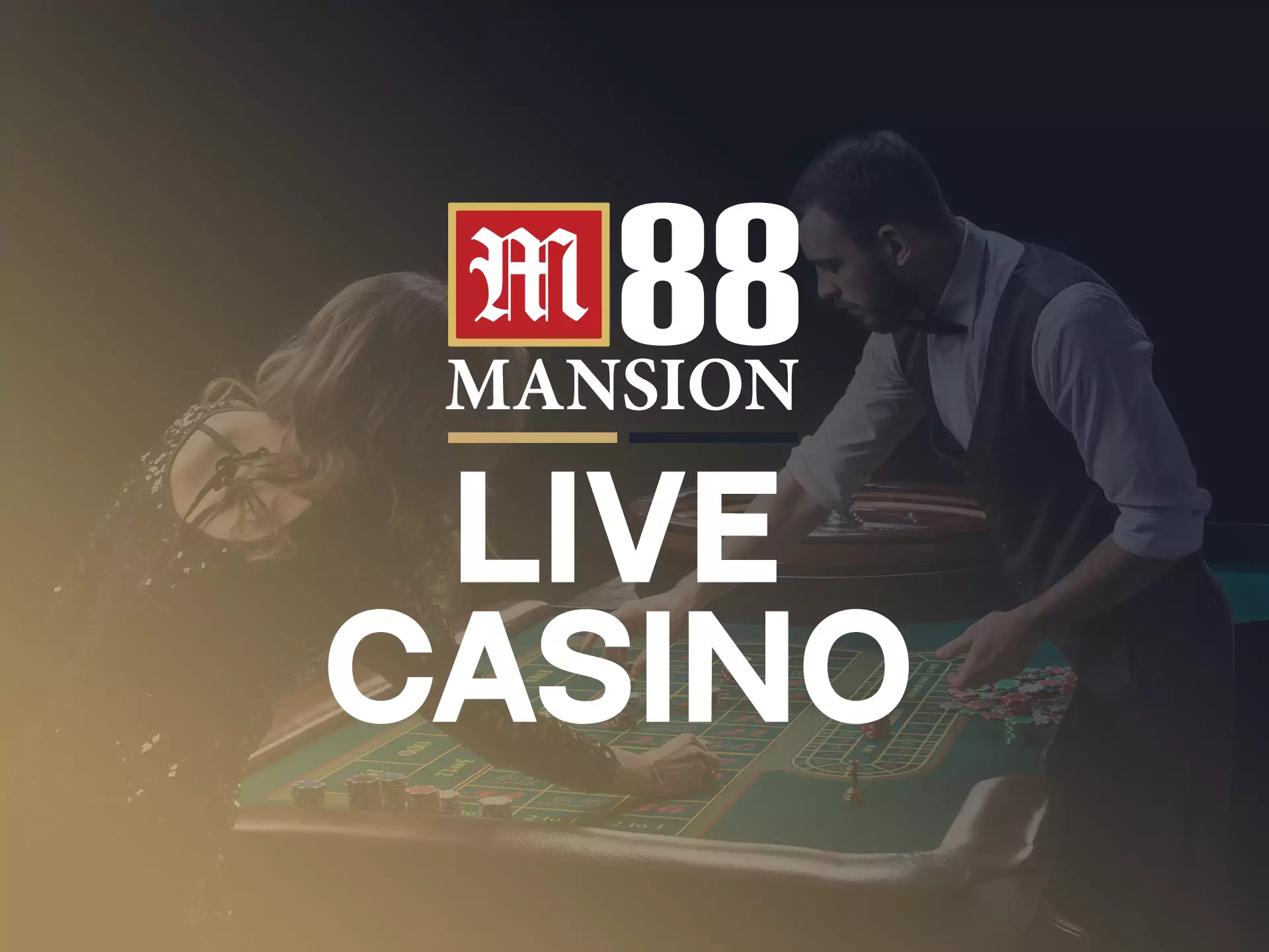 Meet a real dealer you can in the M88 live casino.