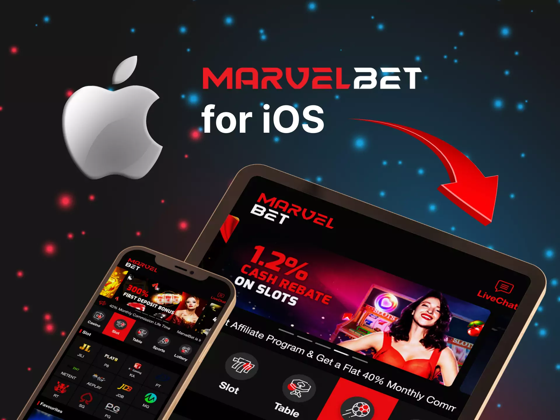 Follow the instructions to use Marvelbet on your iOS device.