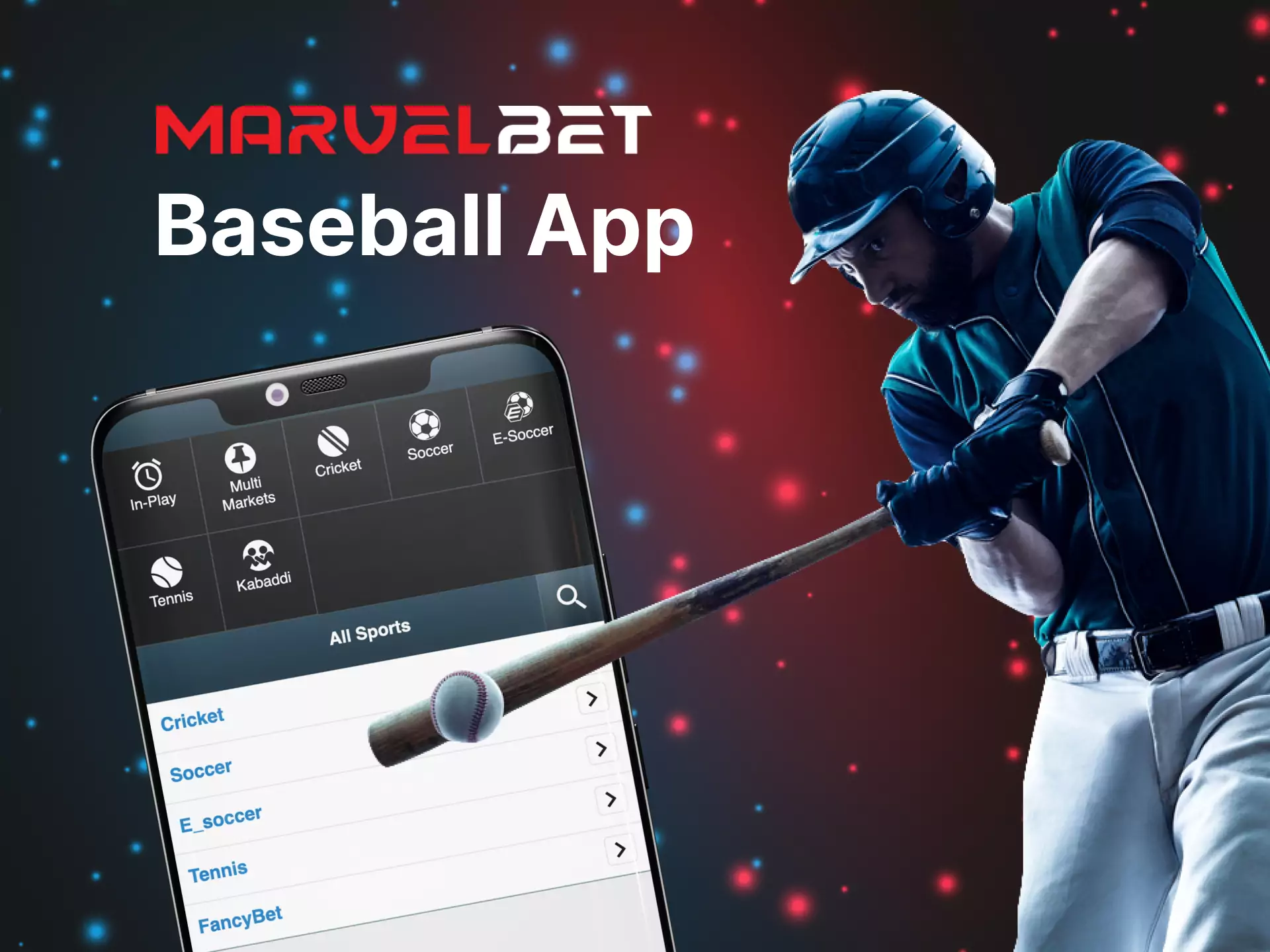 In Marvelbet's sportsbook, you find all the most important championships in baseball.