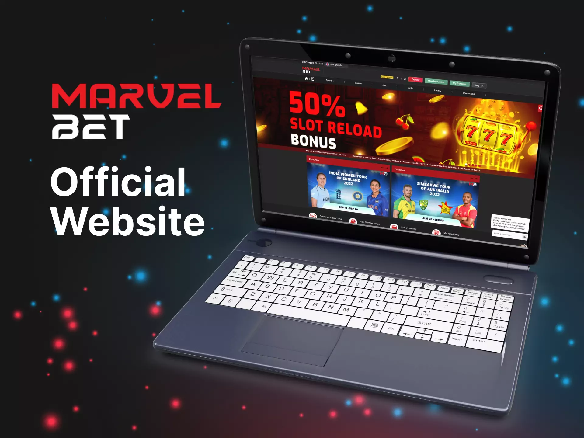 The easiest way to place bets and play casino games on Marvelbet is using the website.