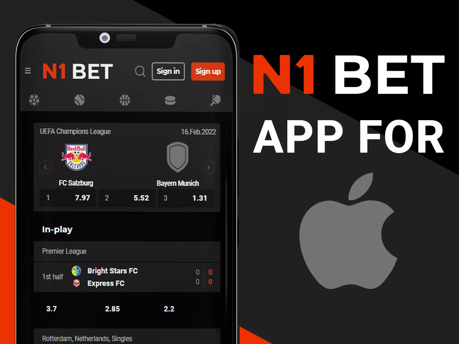 Bet at N1Bet with your iphone.