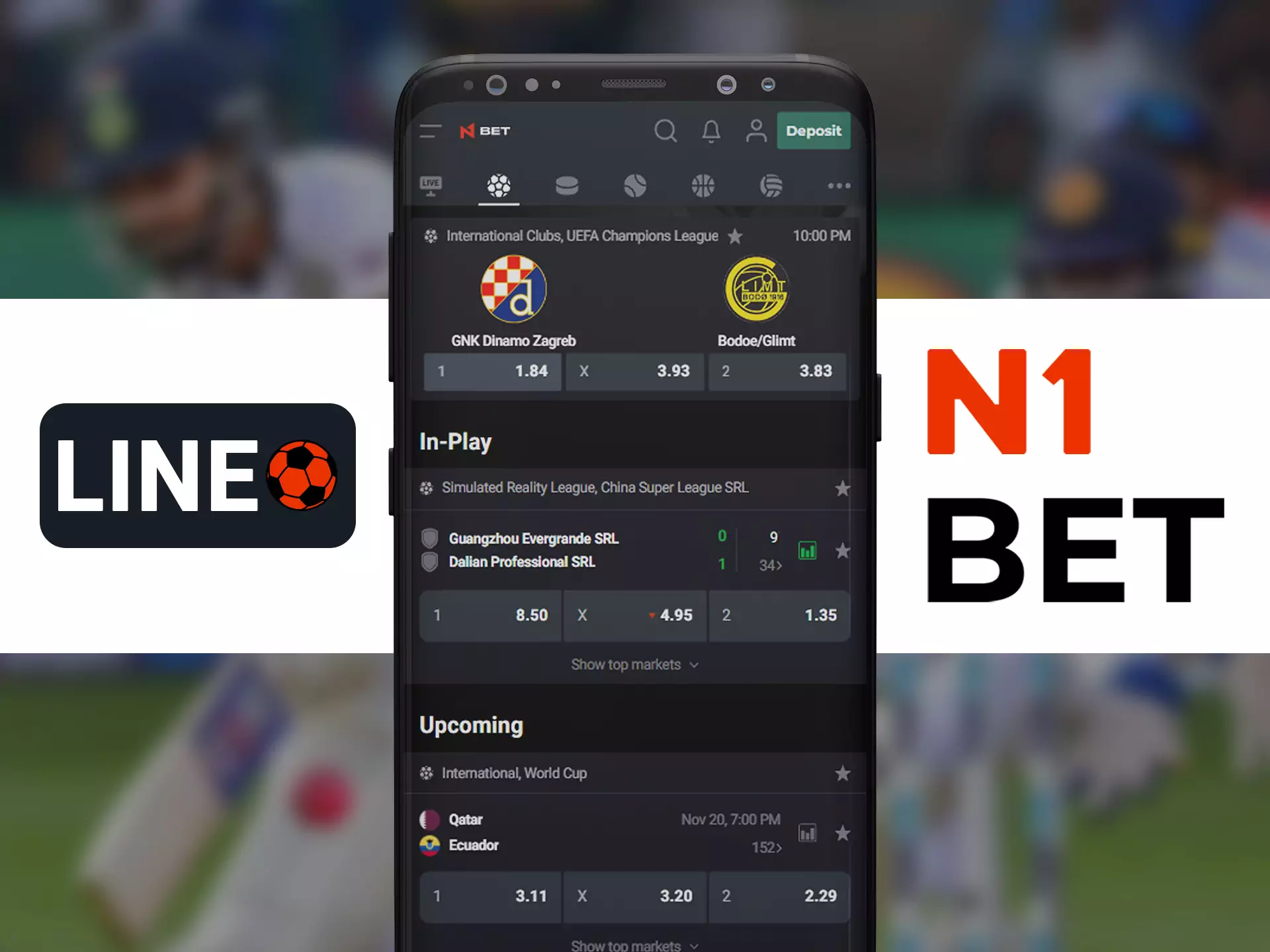 Place your bets on the upcoming matches at N1Bet.
