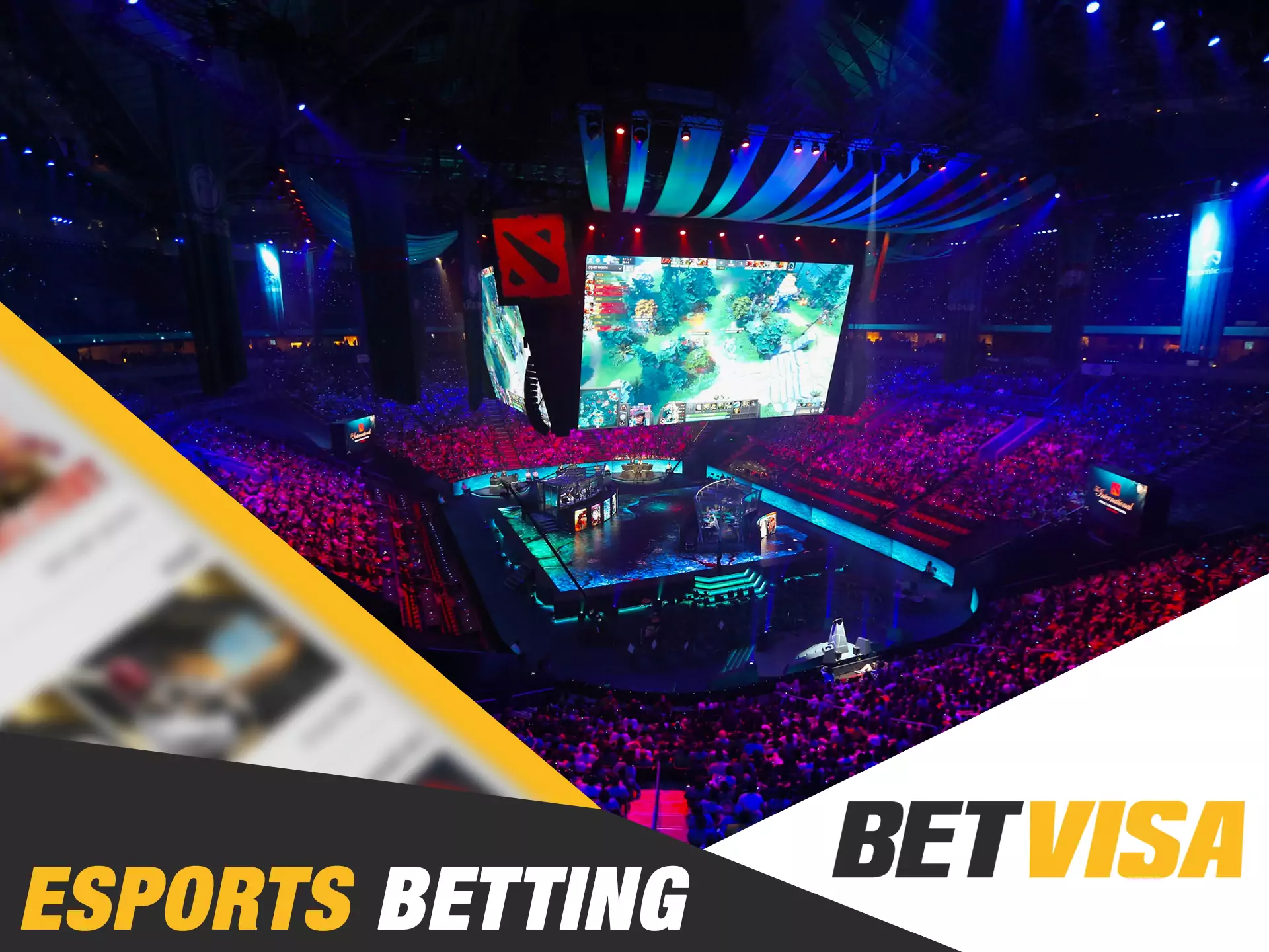 Watch how esports teams you bet on win in Betvisa app.