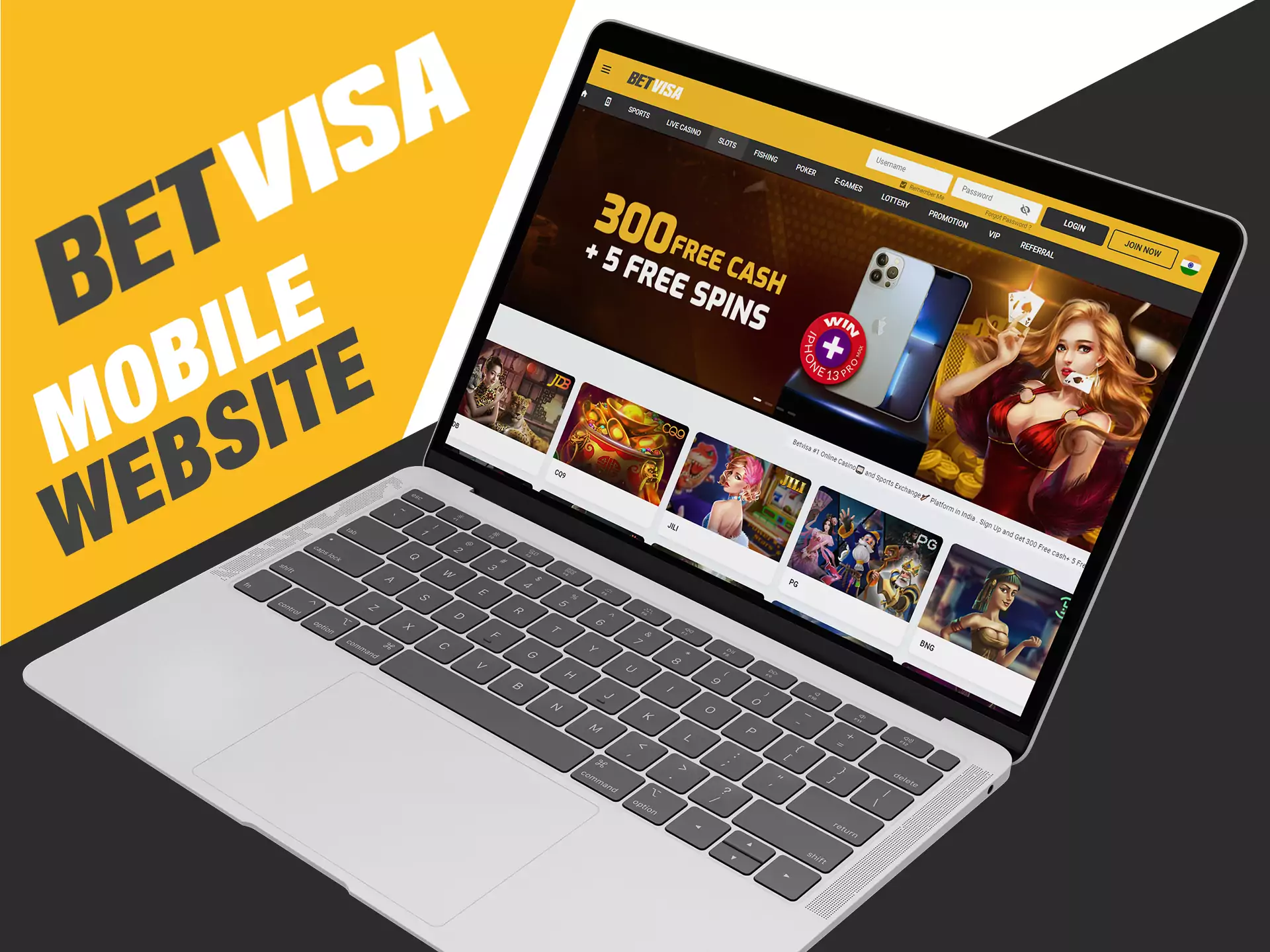 Use mobile version of Betvisa website using any device.