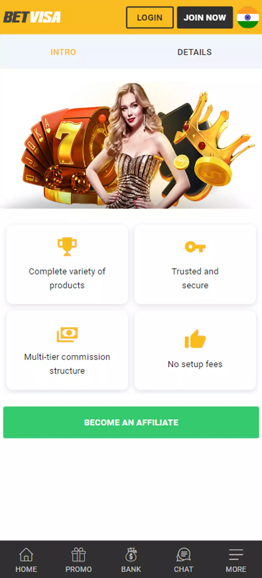 Invite your friends to play Betvisa games.