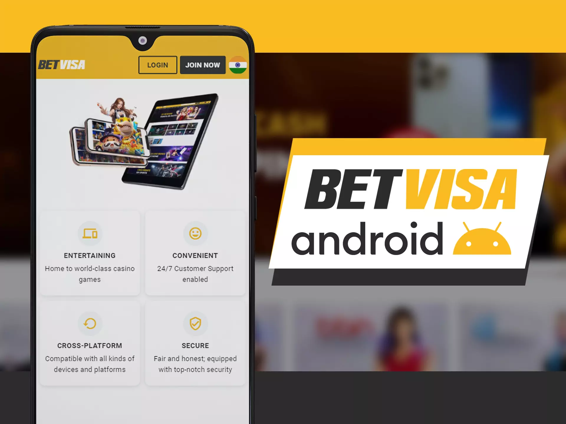 Install Betvisa app on all of your Android devices.