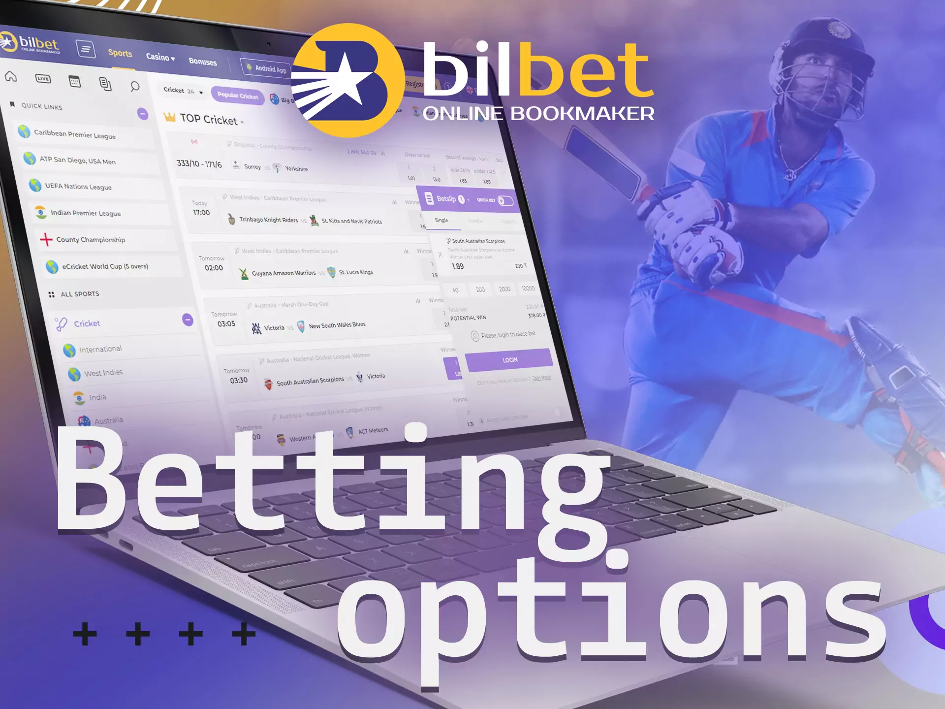 On Bilbet, users bet on live events and prematch.