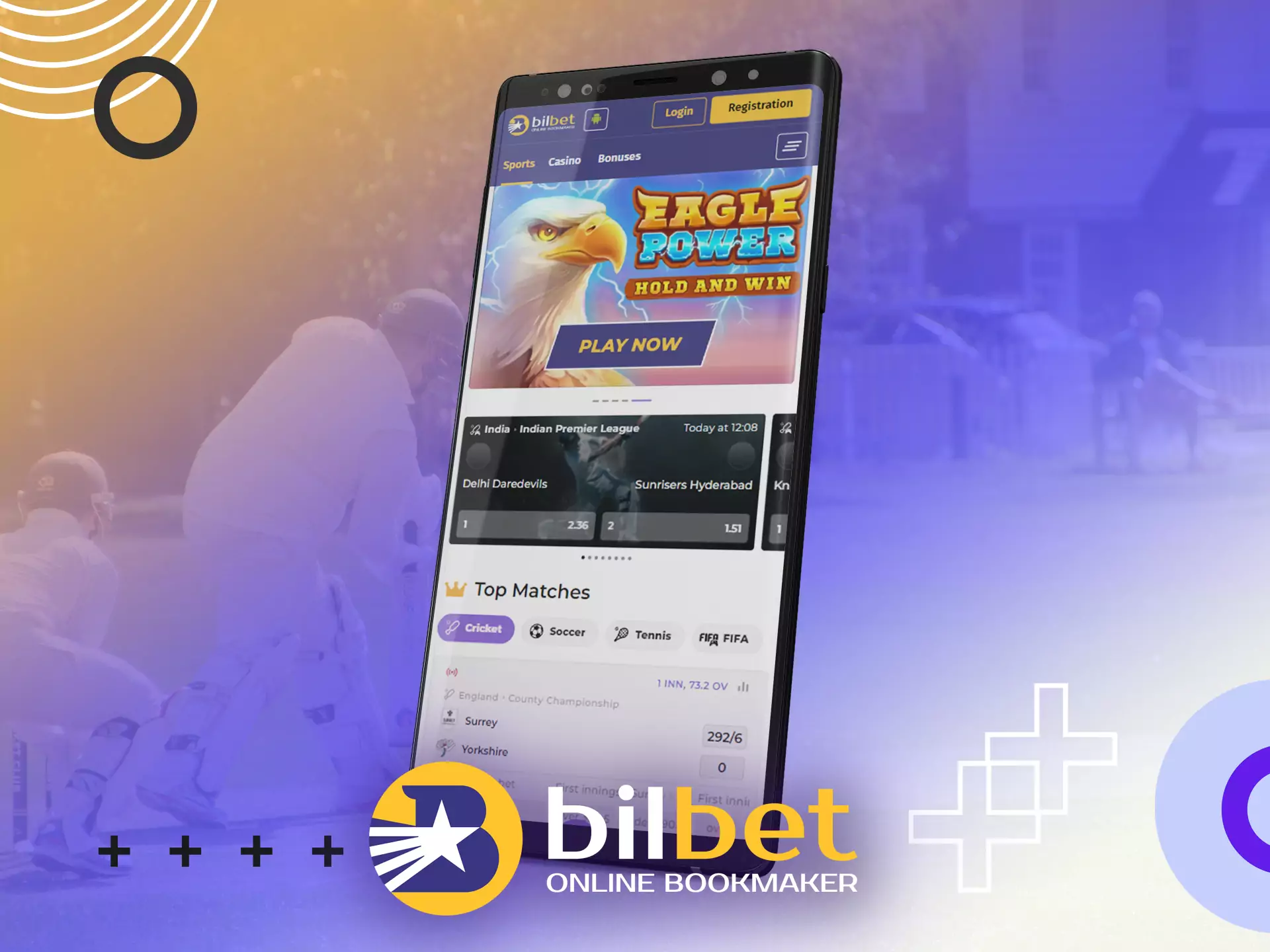The Bilbet mobile website works great on any device.