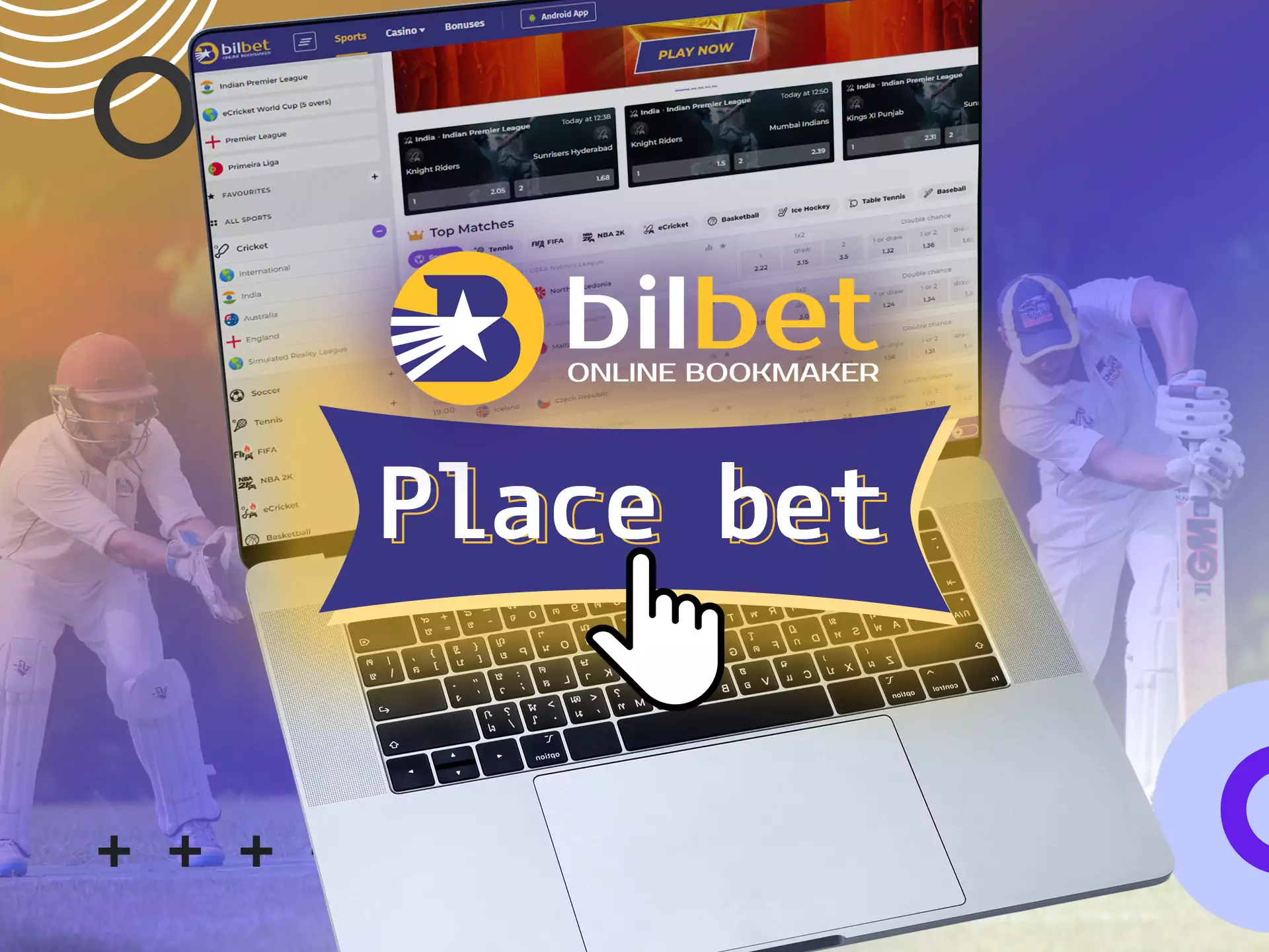 Placing bets on Bilbet is easy for any user.