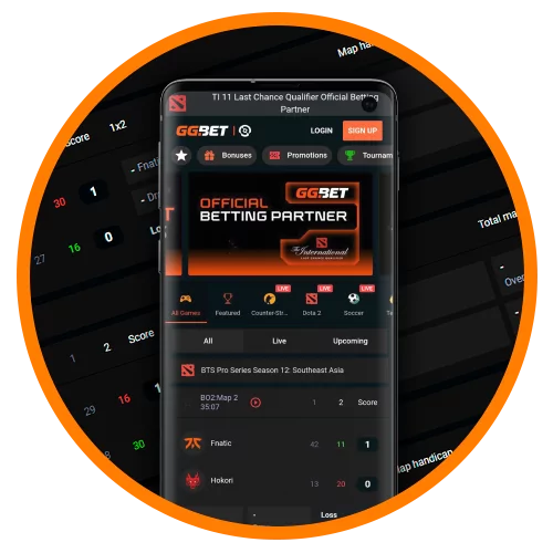 If you prefer betting from a smartphone, install the GGBet app.