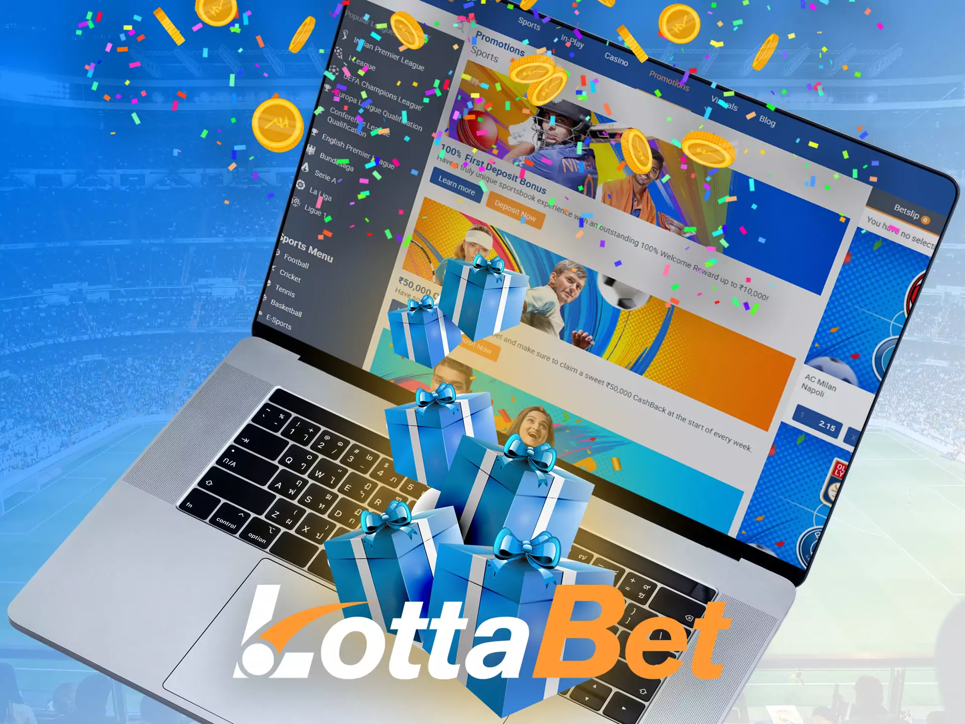 Besides promotions and bonuses, from time to time new promo codes appear on the Lottabet site.
