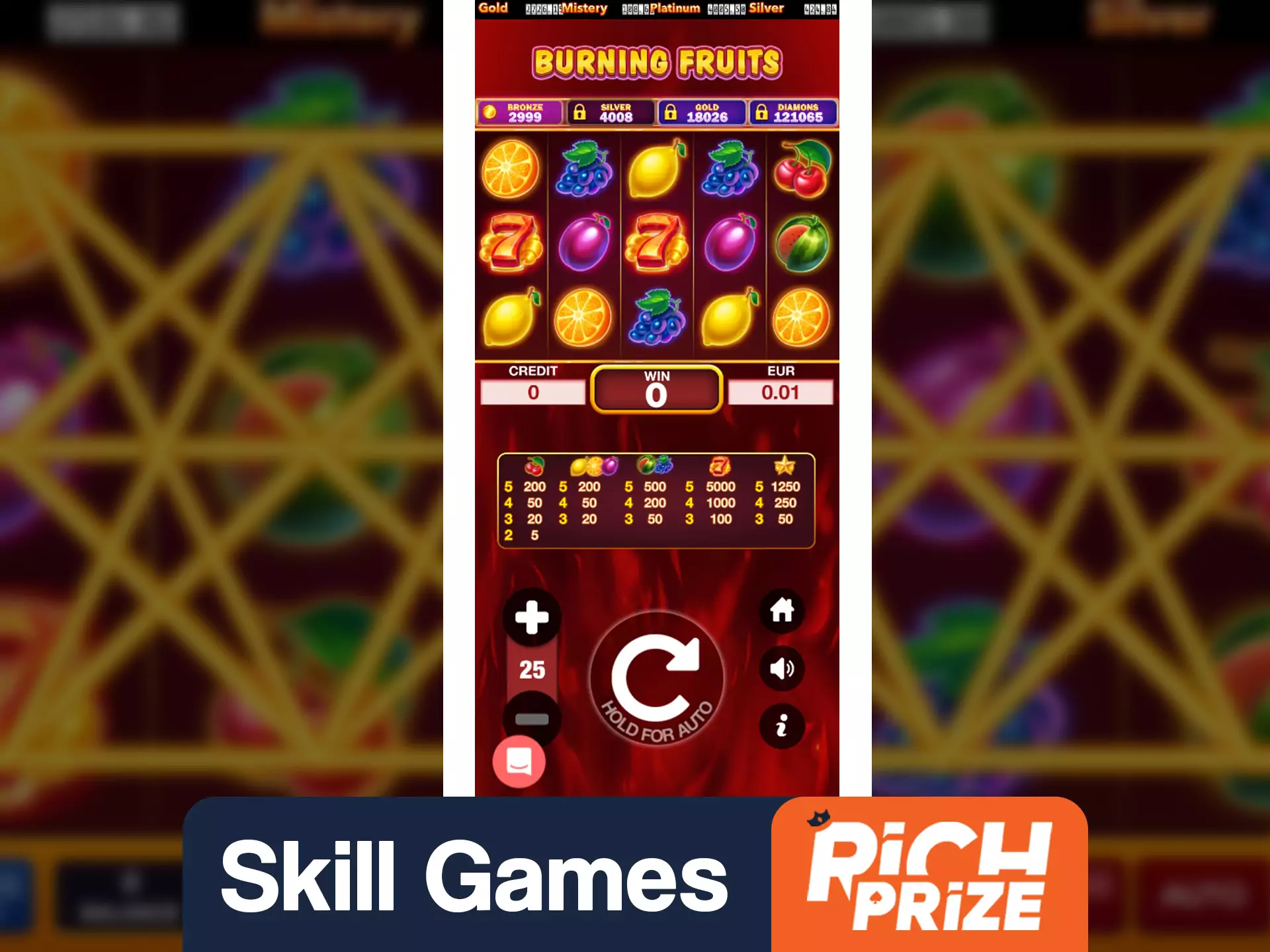Try yourself in RichPrize skill games.