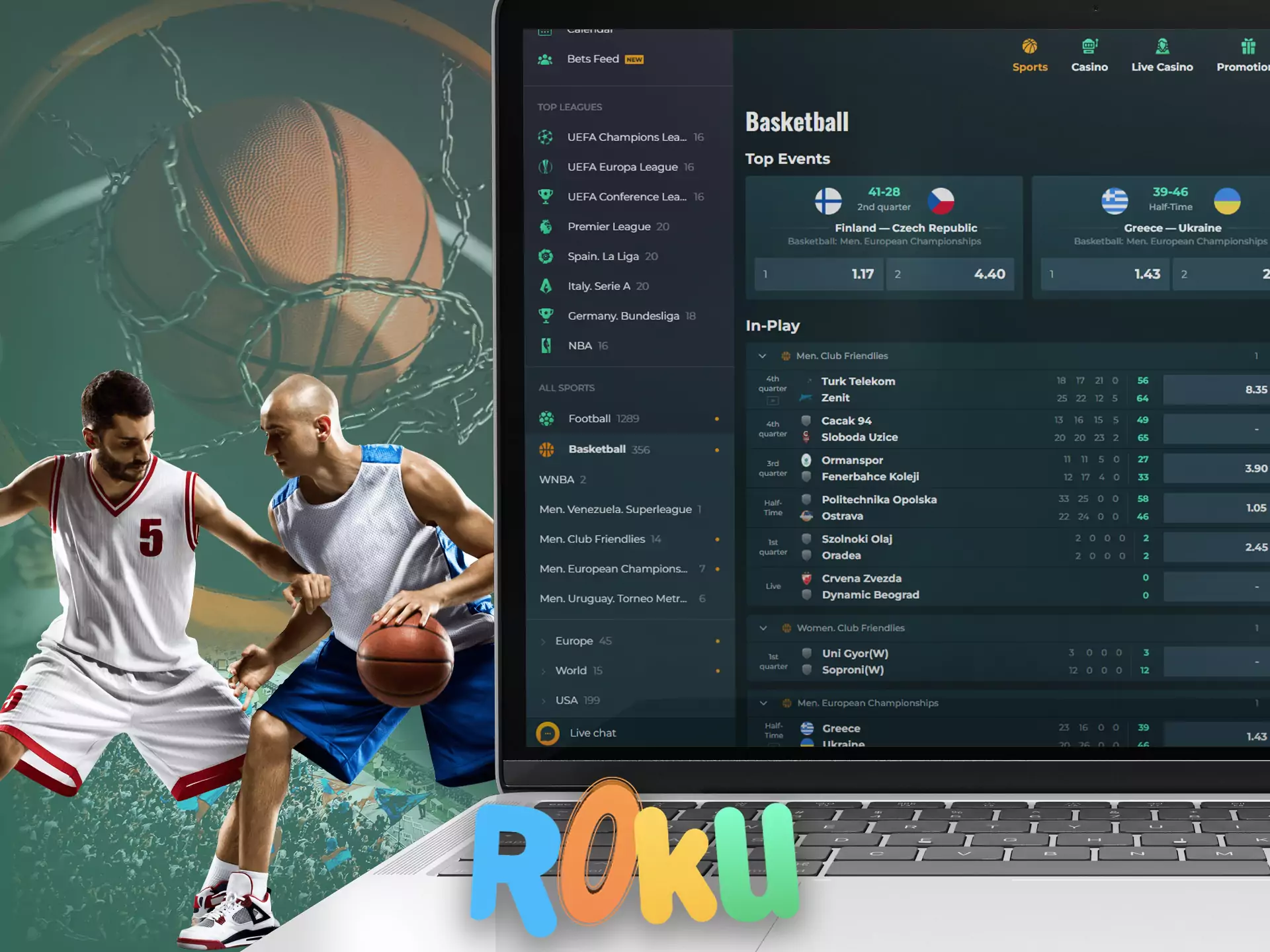 In the sportsbook of Rokubet, there are pretty much basketball matches.