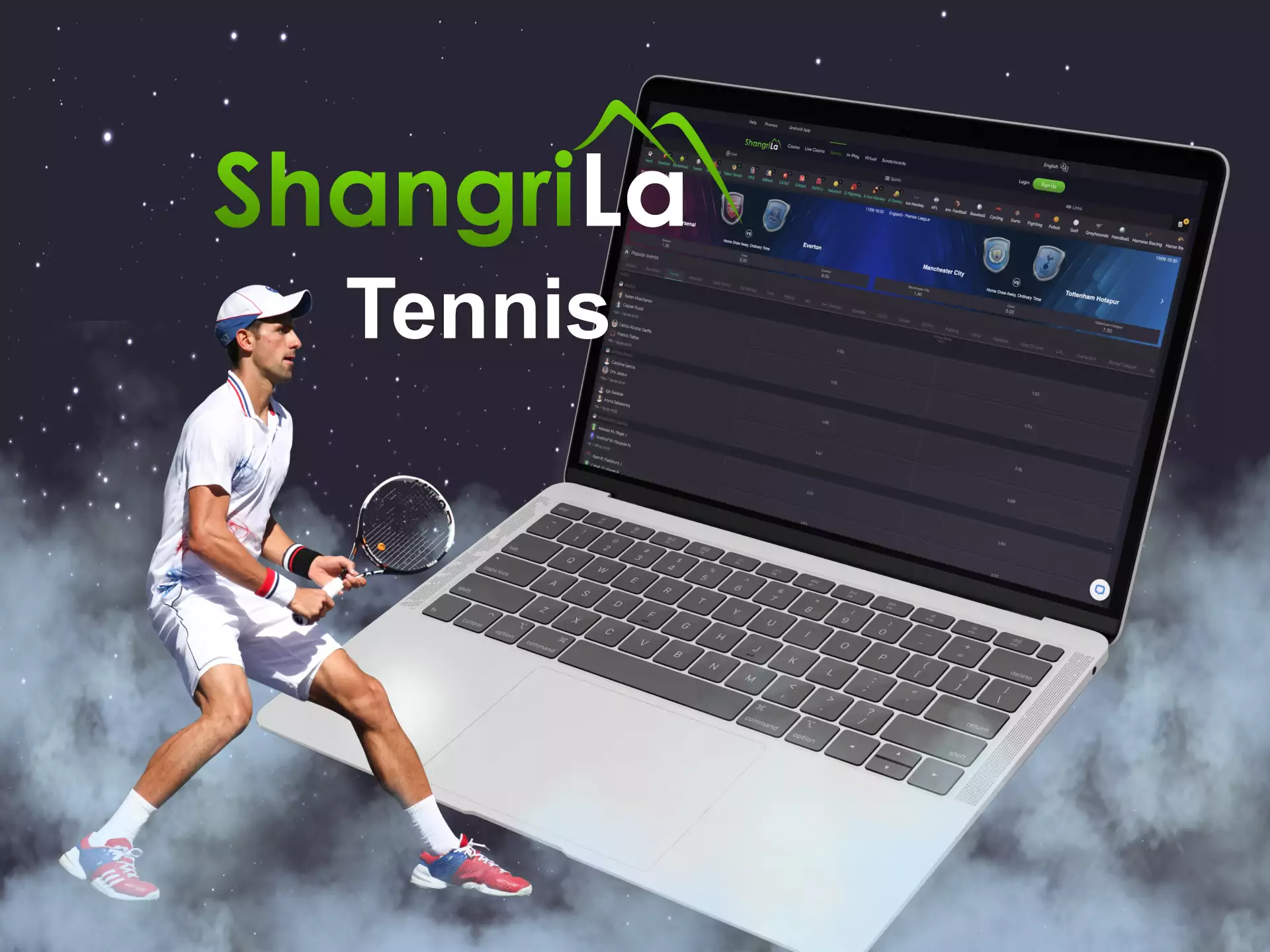 Betting on tennis is a popular activity in the Shangri La sportsbook.