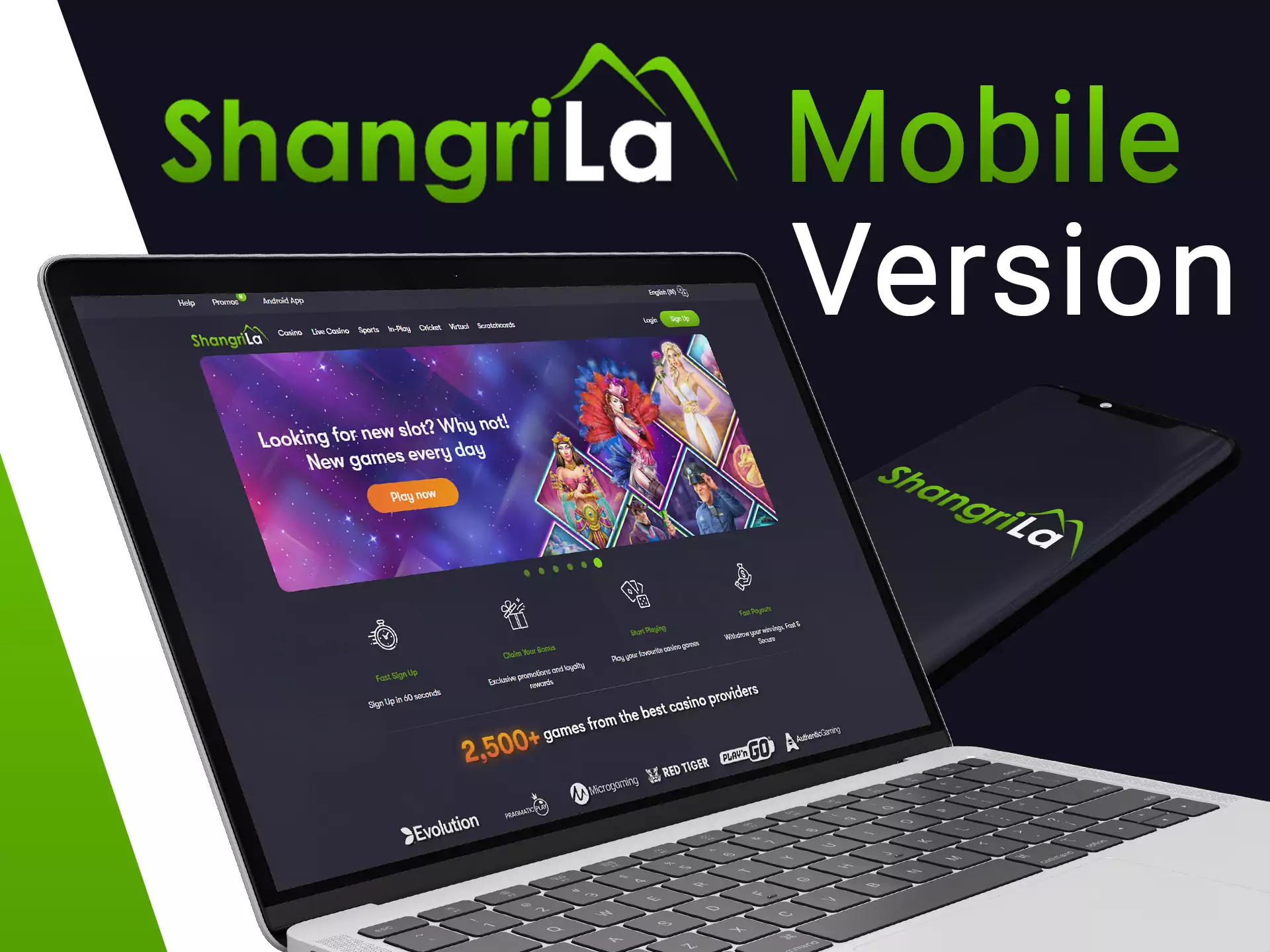 You can use Shangri La website on any device with internet on it.