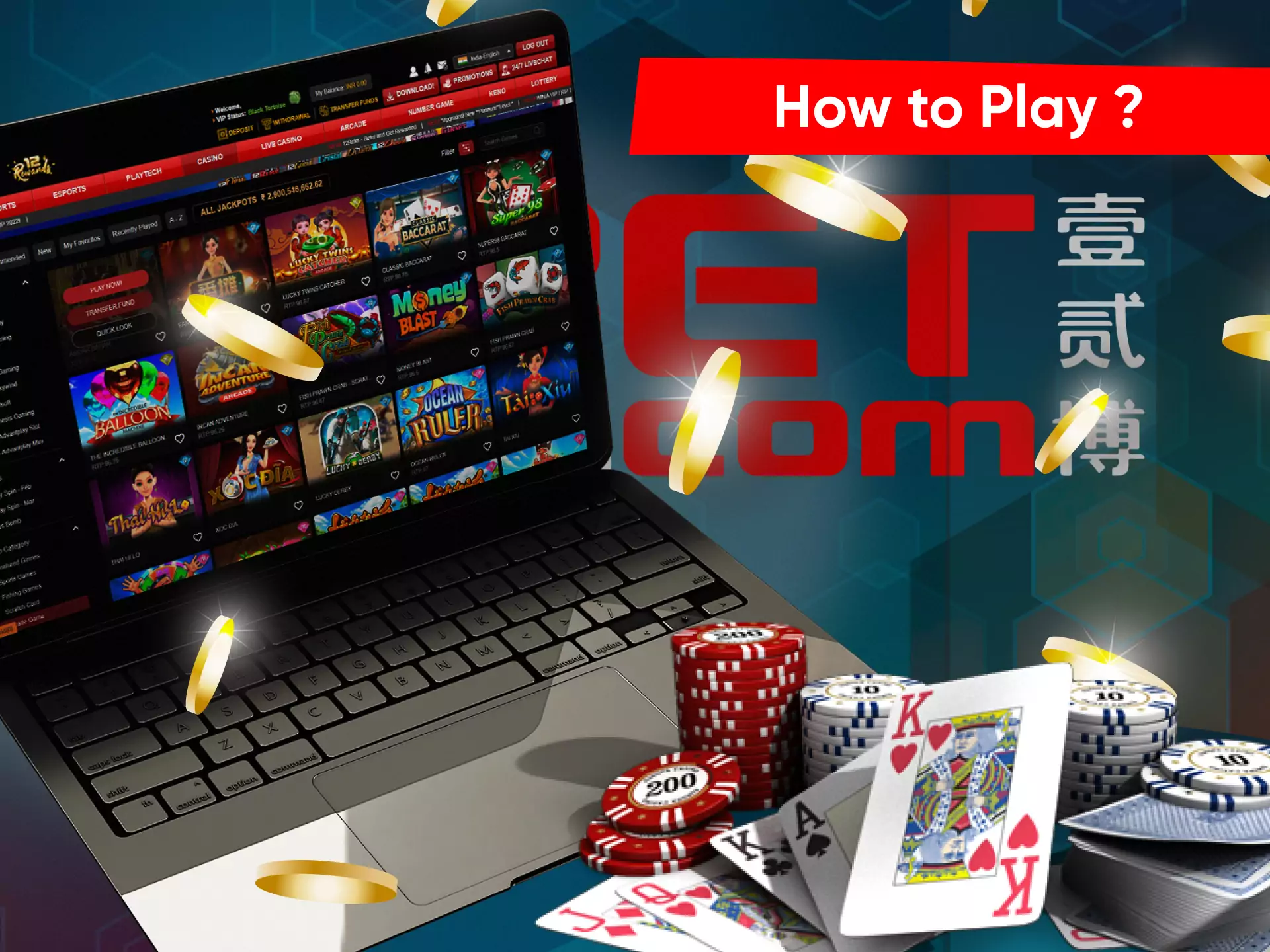 Follow the instructions, to start playing on 12bet.