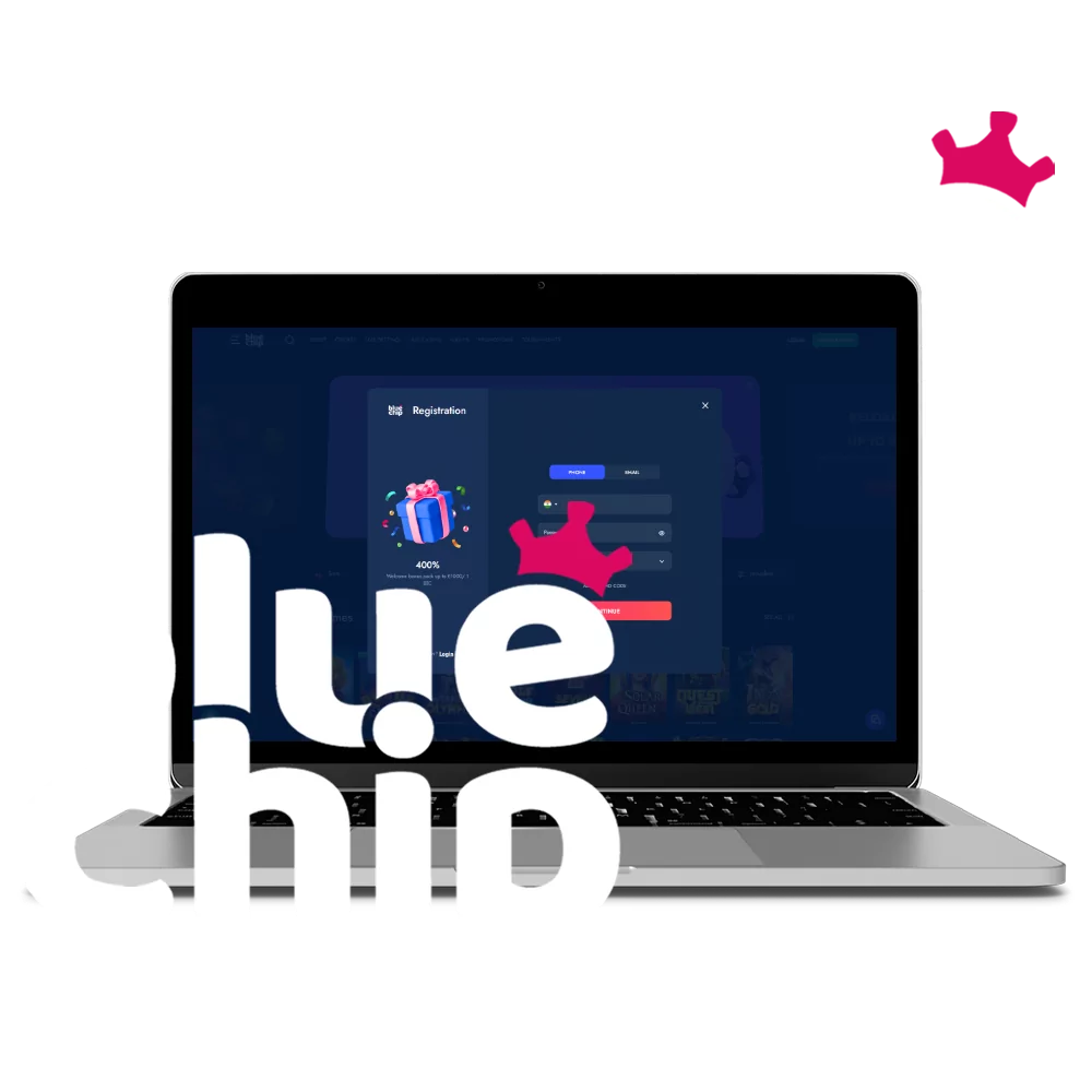 Learn how to create an account on the Bluechip website.
