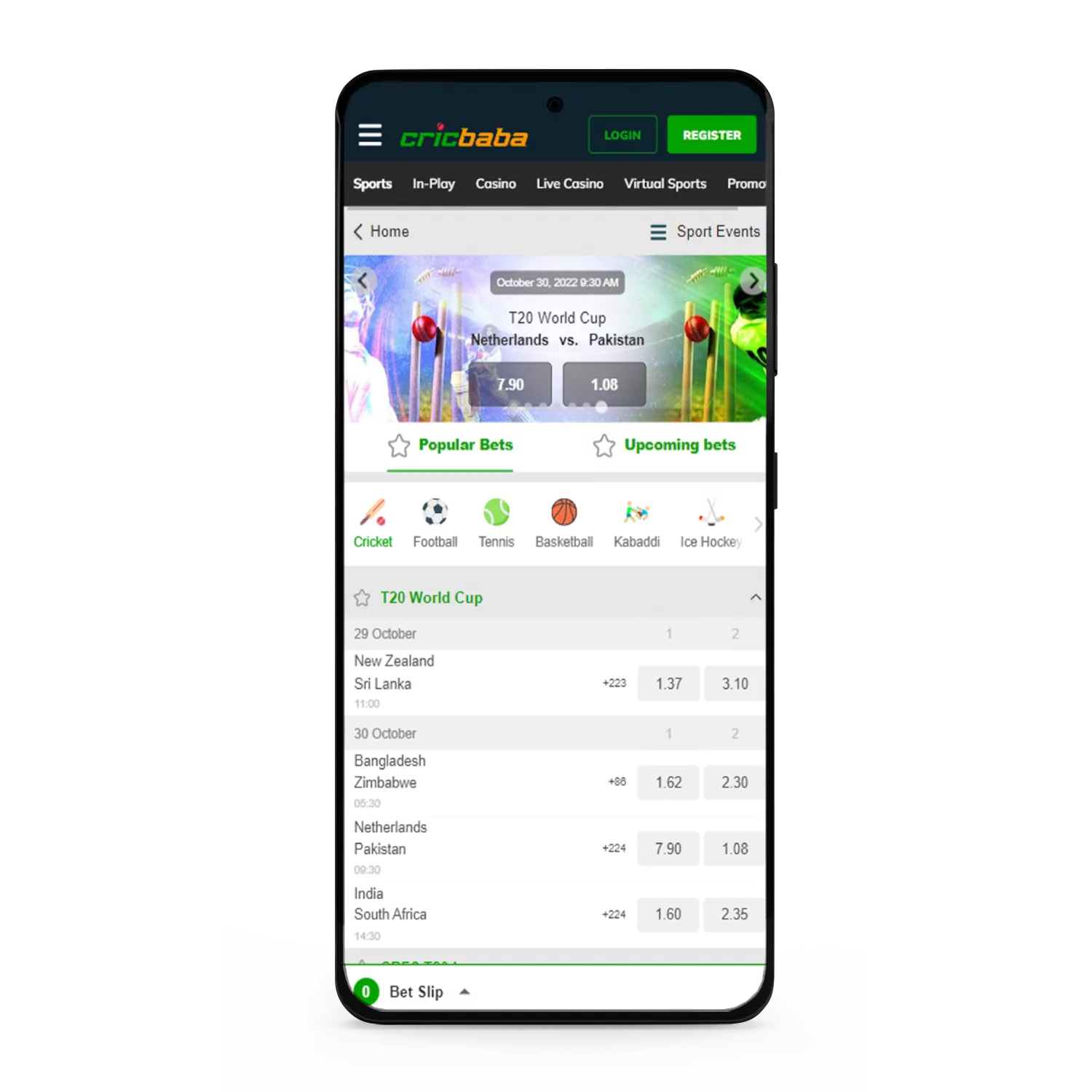 Learn how to use the Cricbaba app for betting on cricket events.