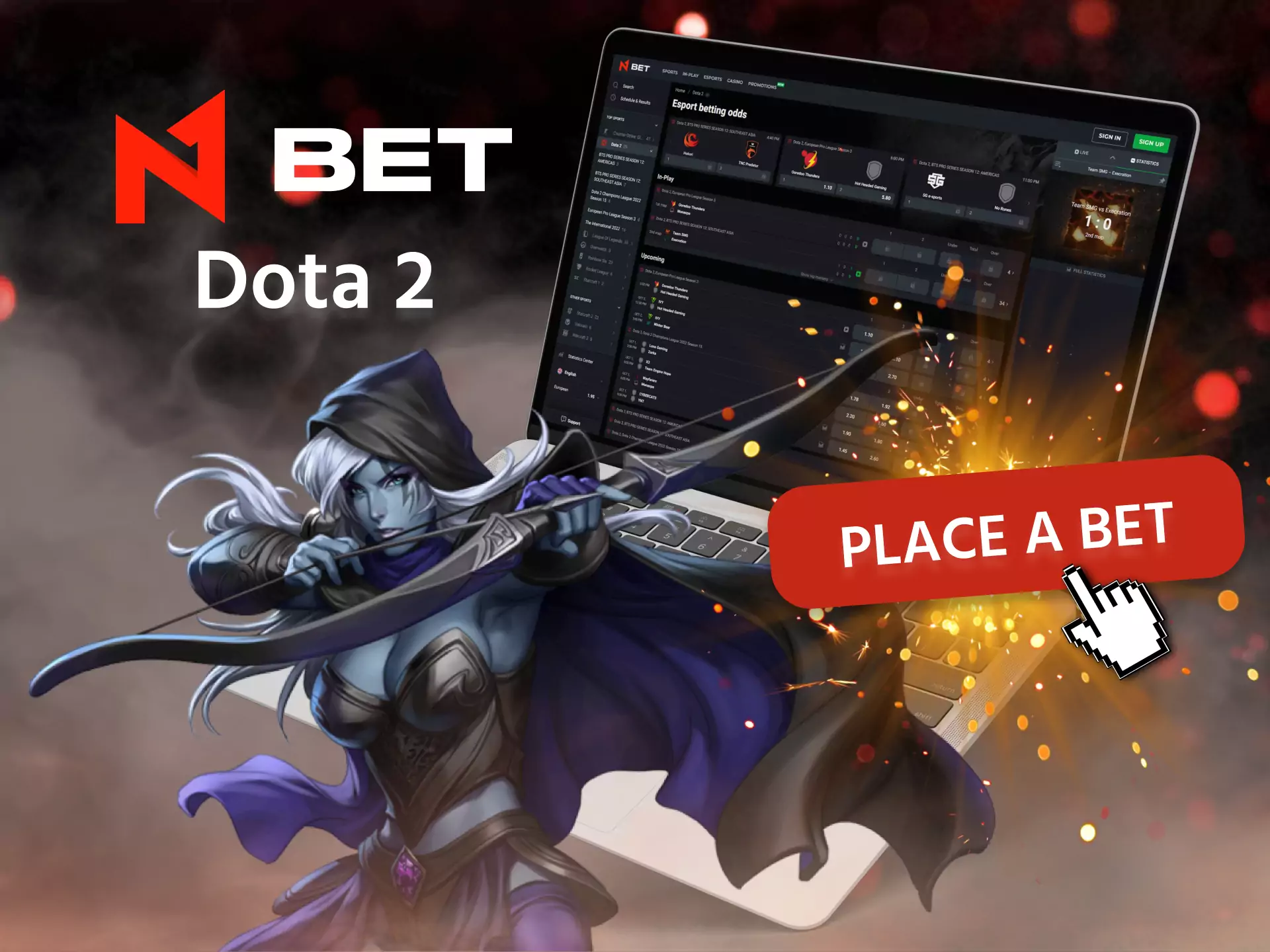 Place bets on Dota 2 in N1Bet.