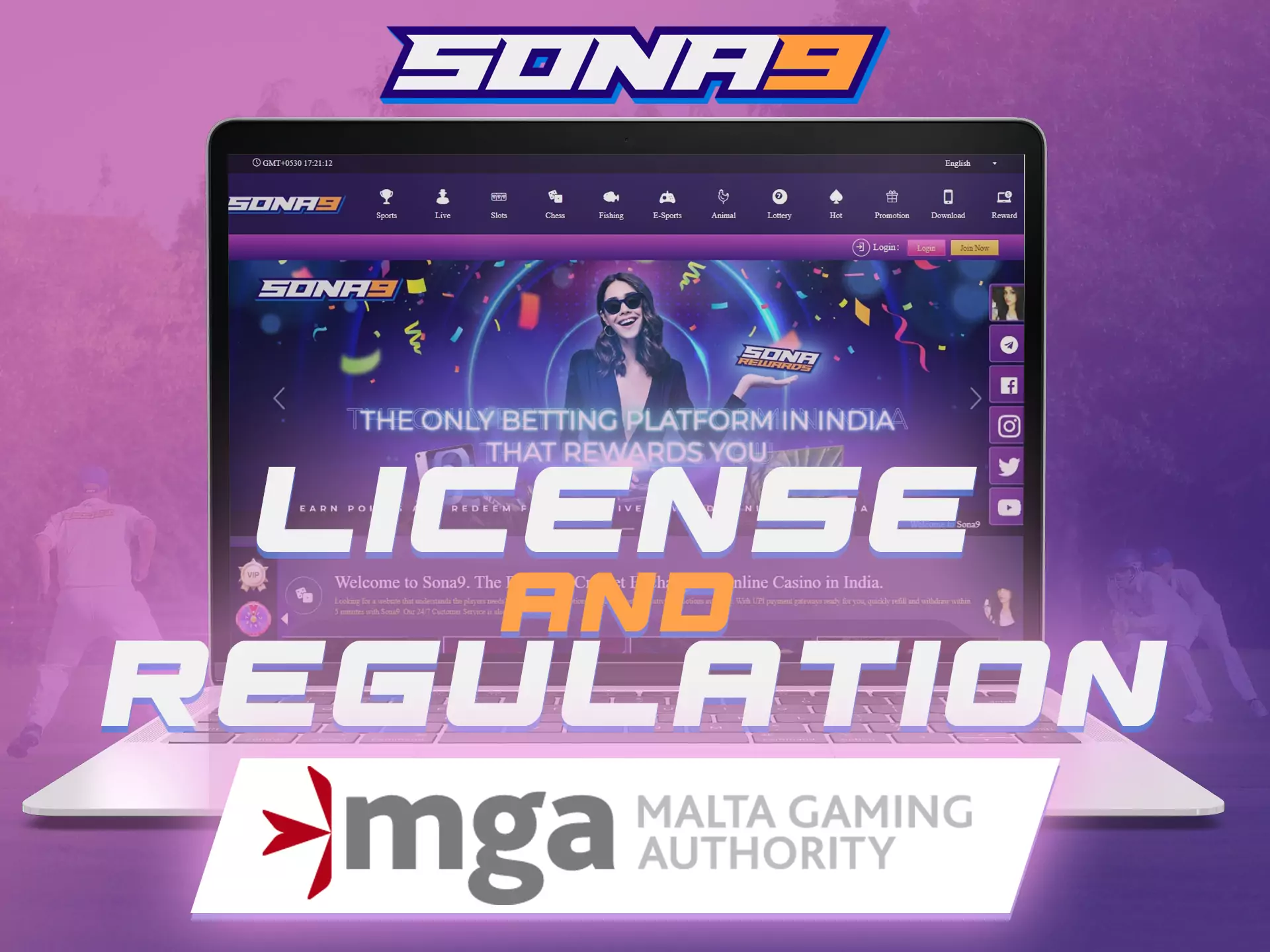 Malta Gaming Authority has already verified the Sona9 website.