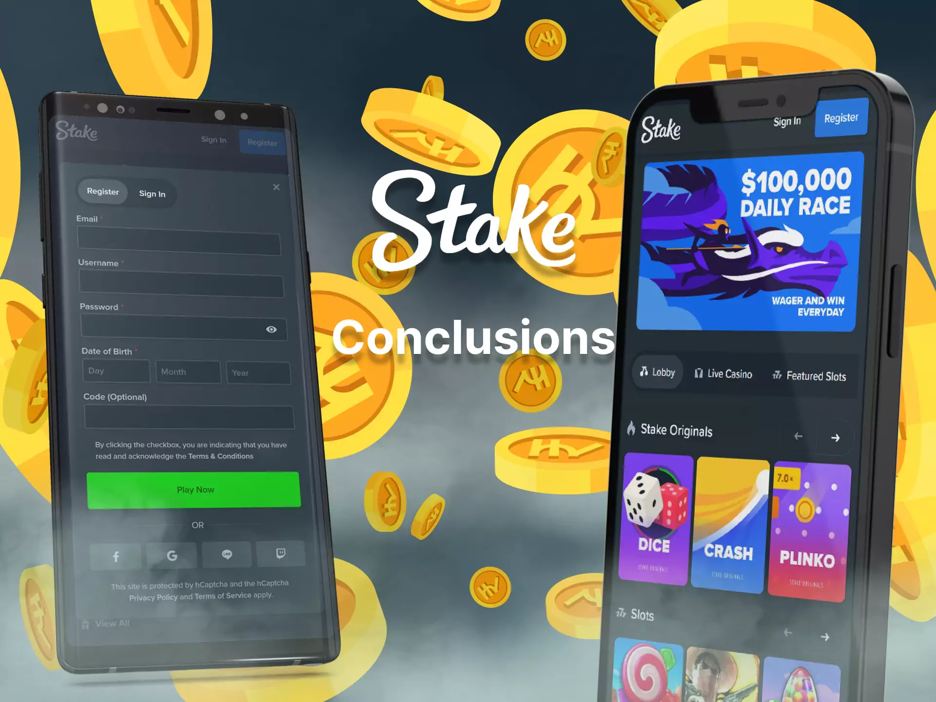 The main conclusions we made about the benefits of Stake.com.
