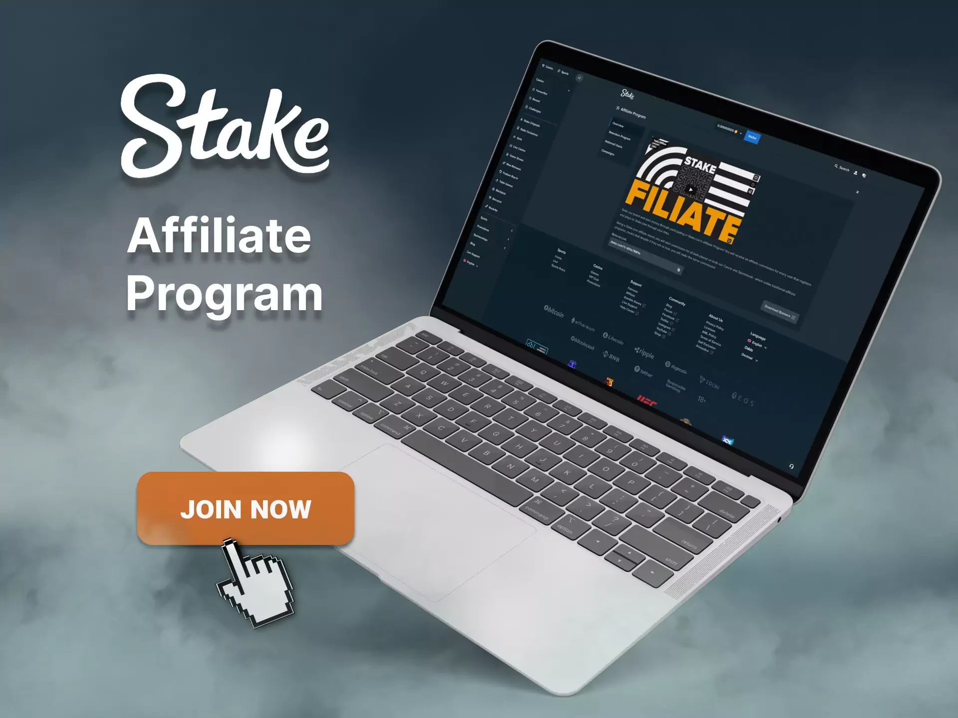 You can join the affiliate program of Stake and increase your profit by inviting friends.