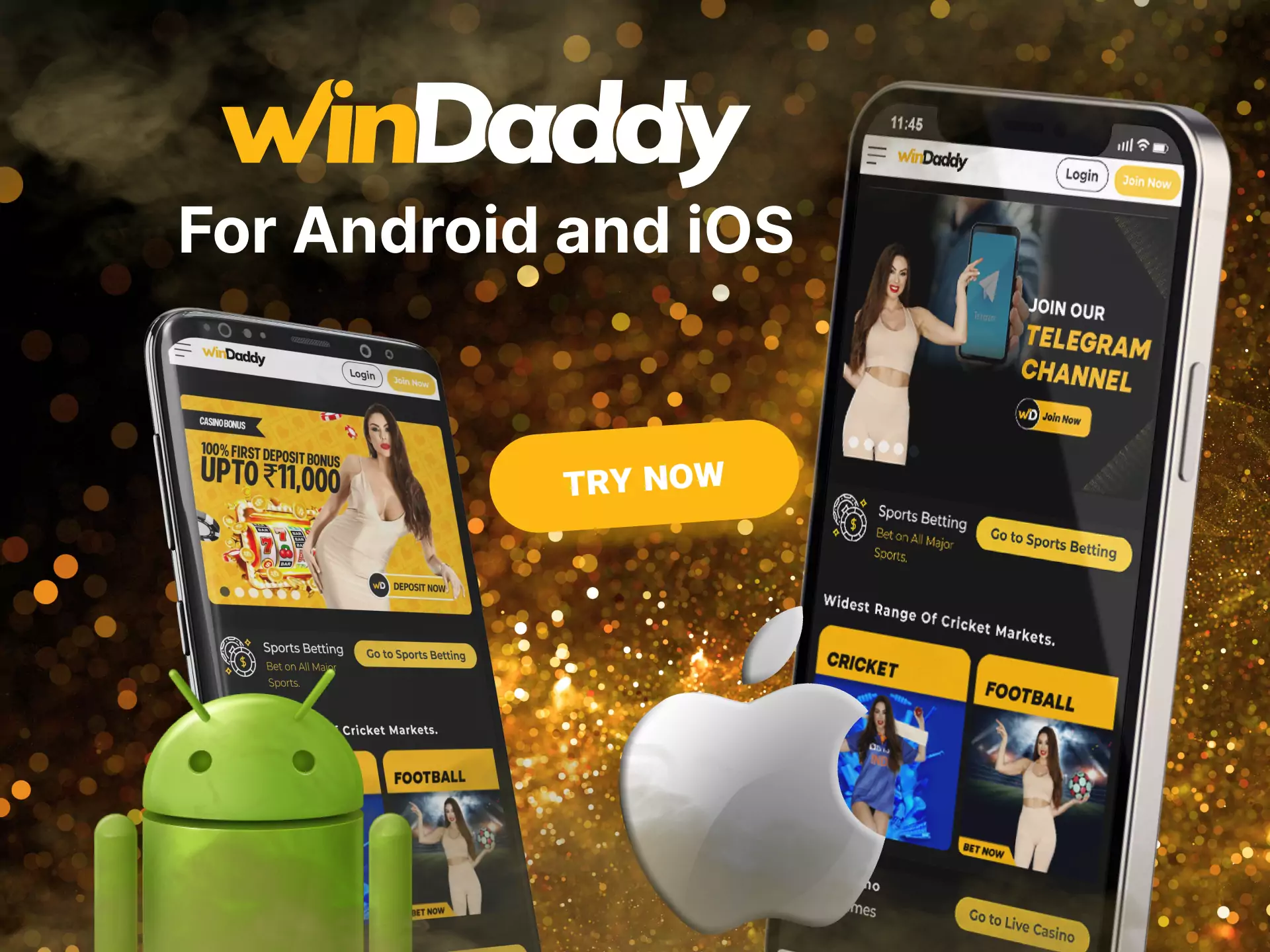 Register with Windaddy and play on any Android or iOS device.
