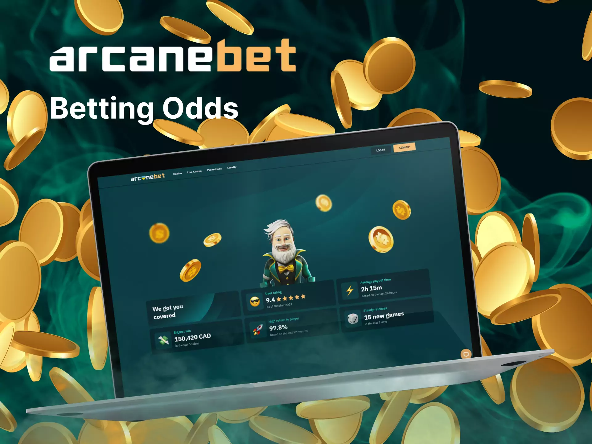 Arcanebet offers high odds for sporting events for all users.