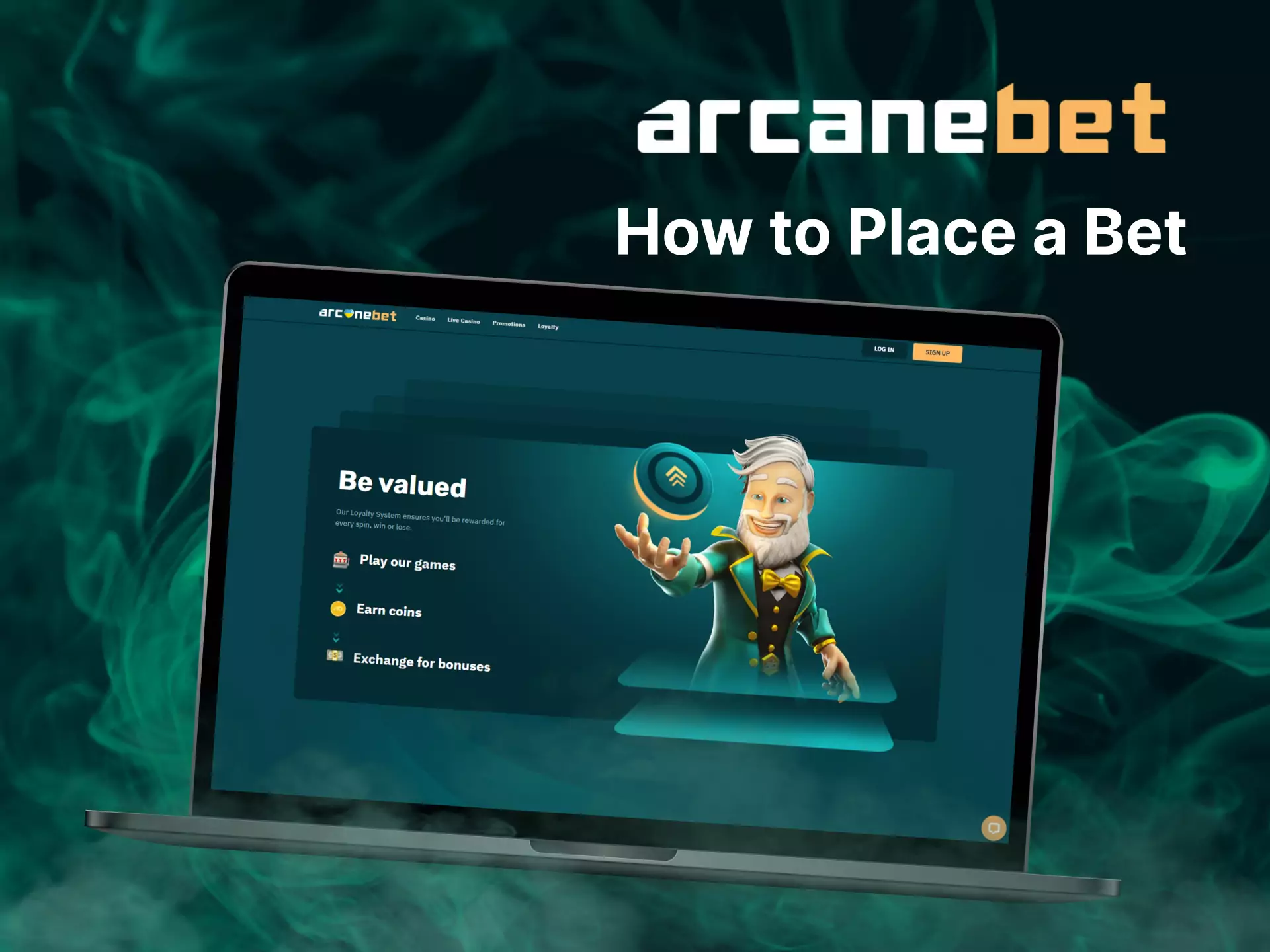 Learn how to bet on Arcanebet and enjoy the game.