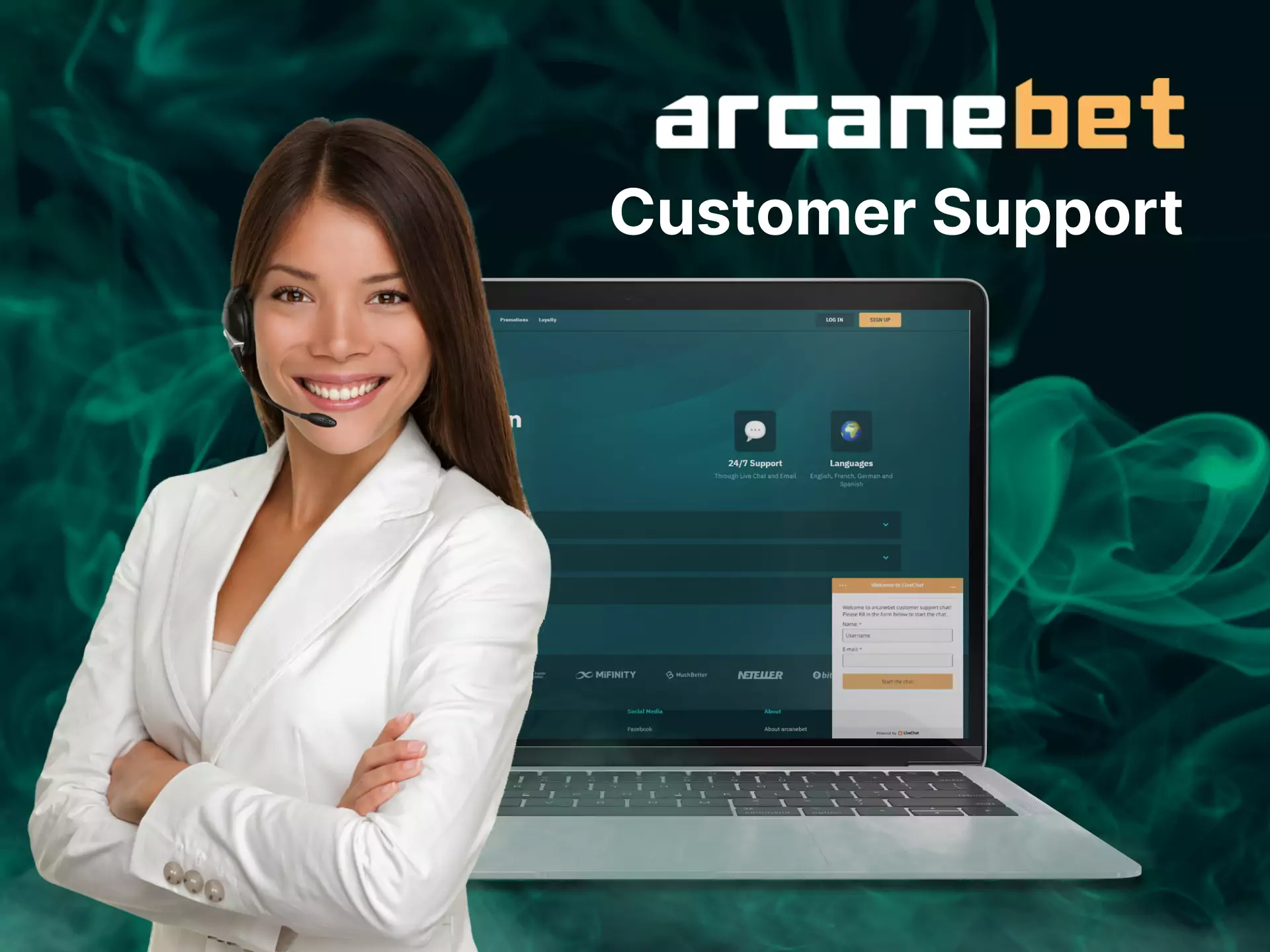 Arcanebet support will provide you with any help at any time.