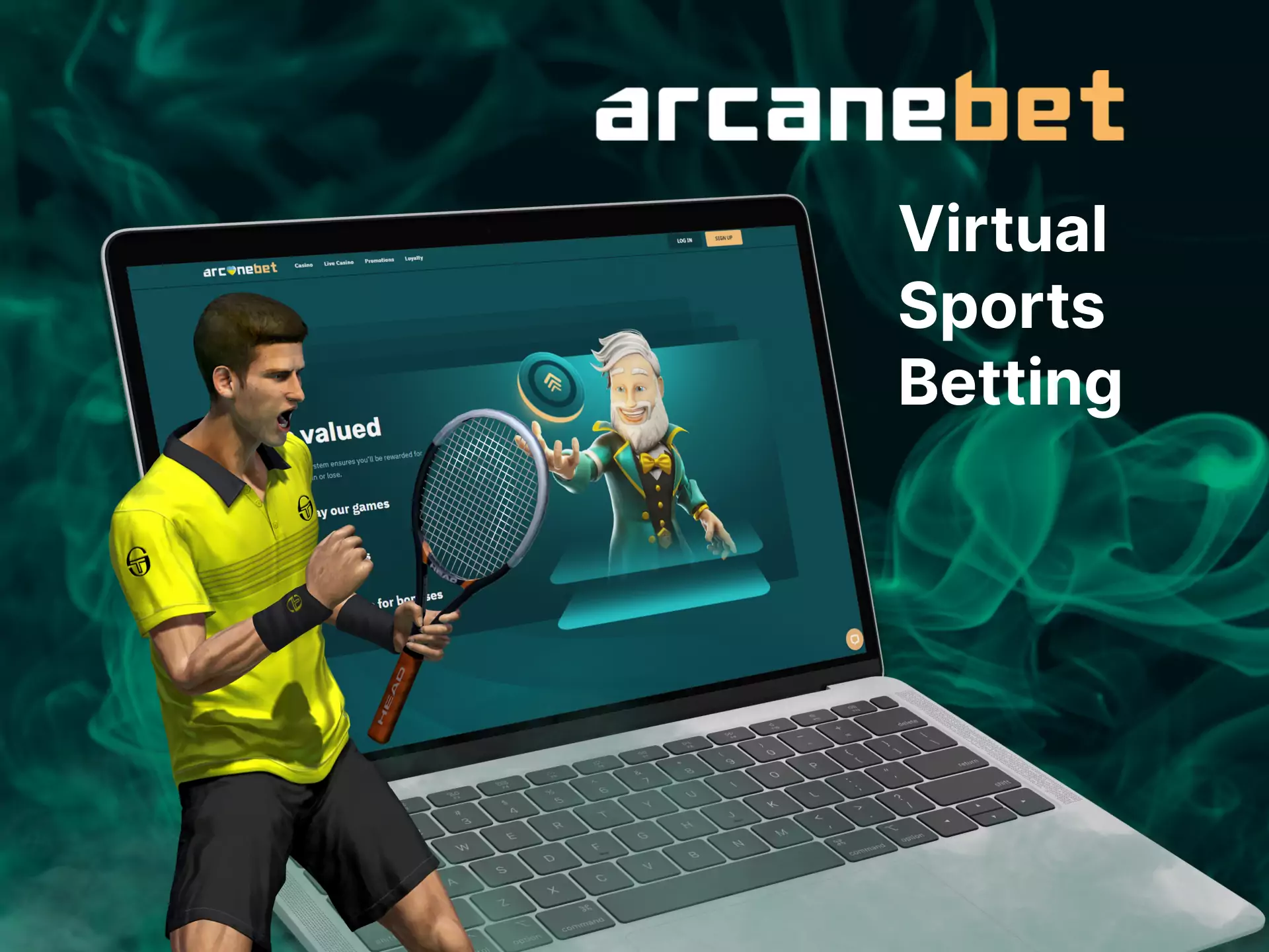 Place bets on virtual sports on Arcanebet.