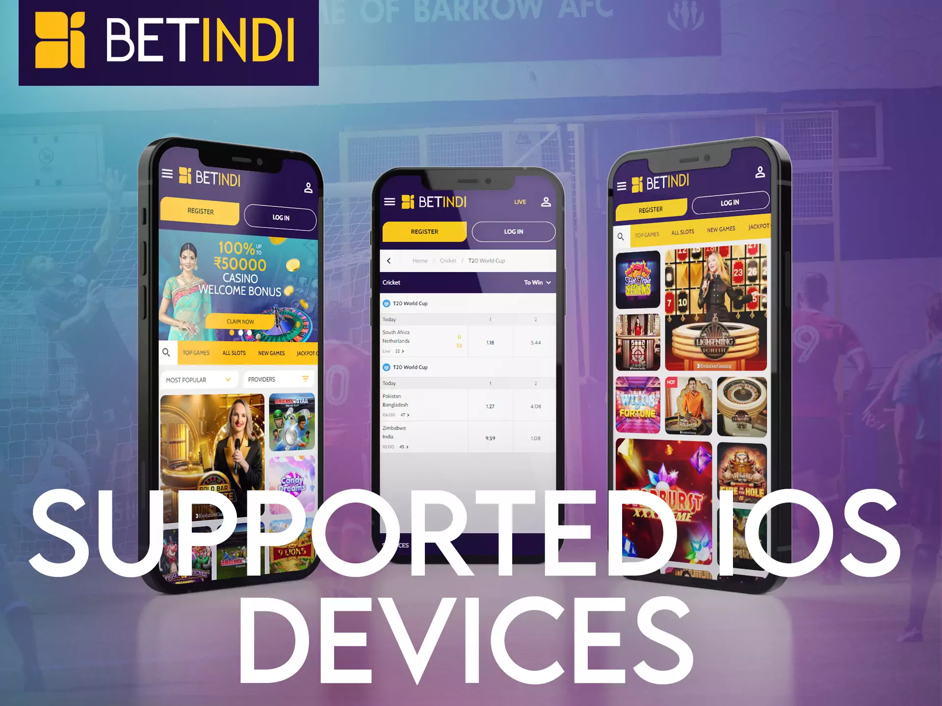 The Betindi application is supported on various versions of iOS devices.