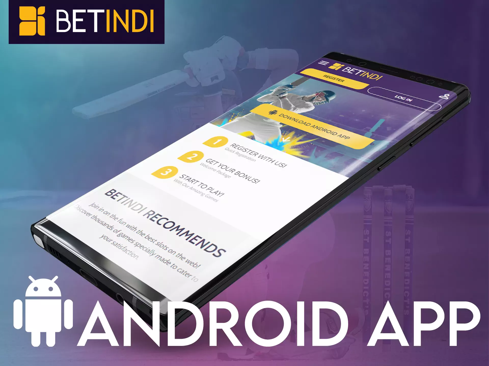 Betindi offers its users to use the app on their Android devices.