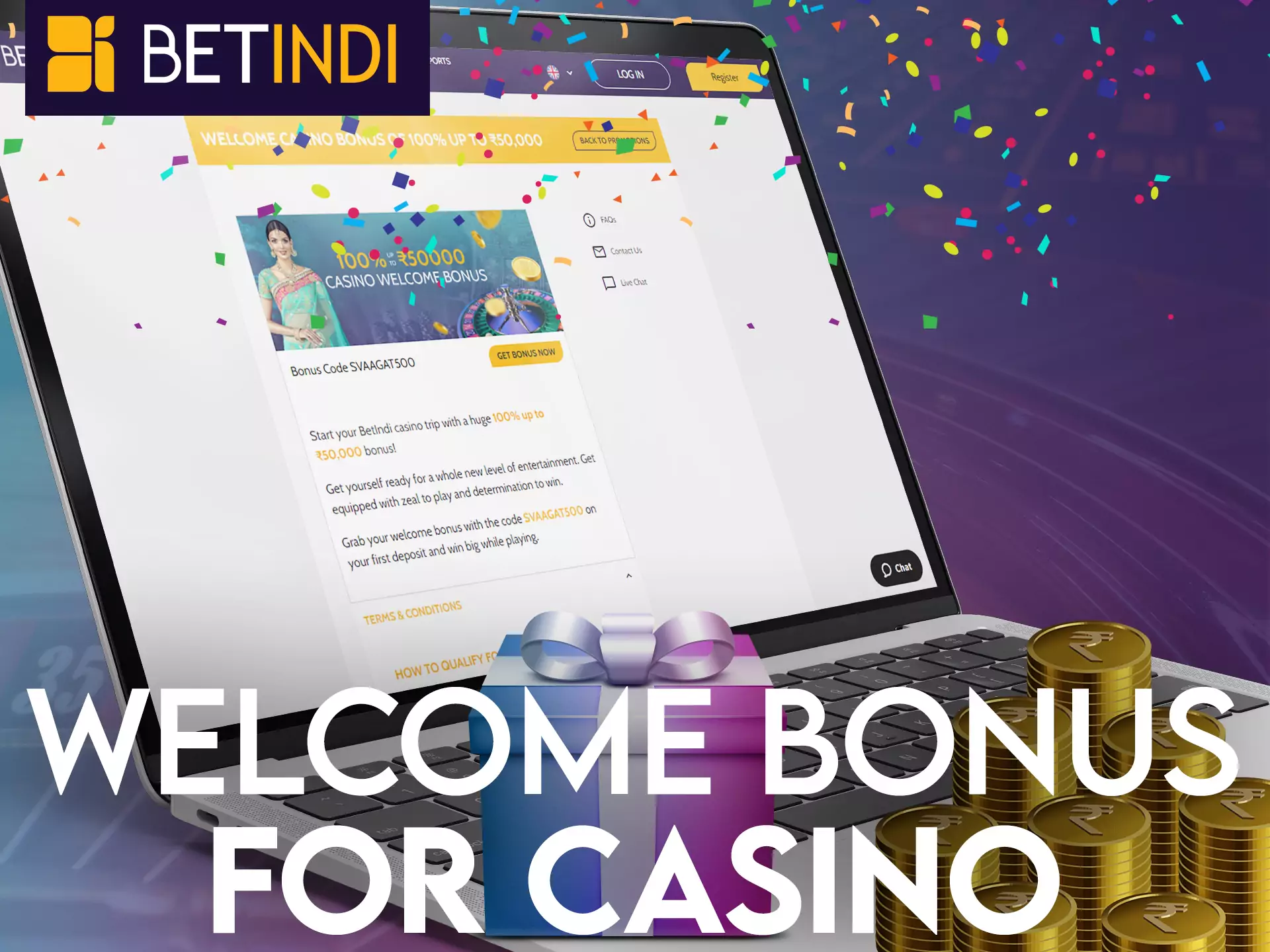 Get a welcome casino bonus from Betindi for all players.