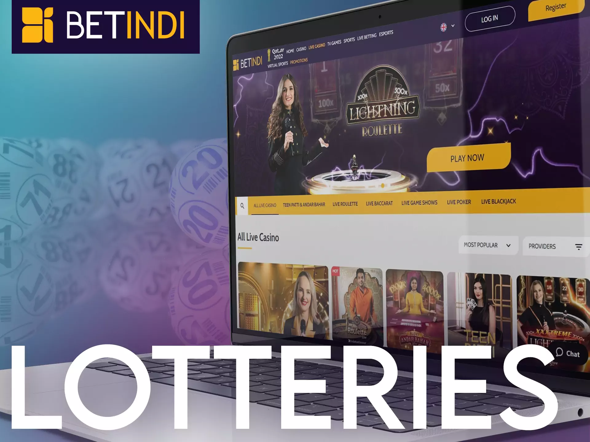 Play the lottery on Betindi, try your luck and enjoy the game.