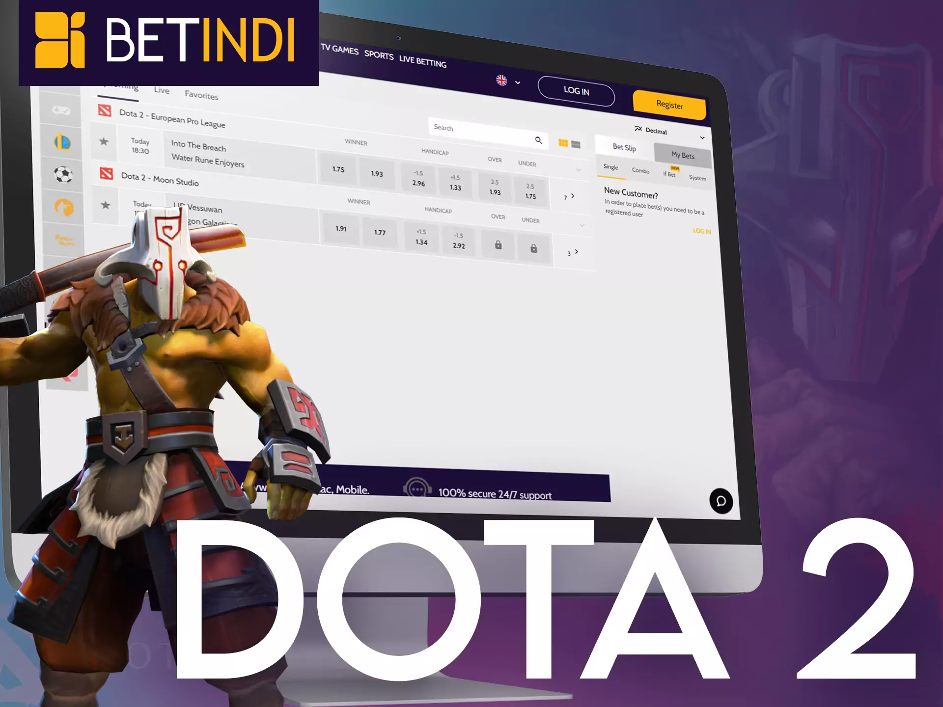 Place bets on esports Dota 2 with Betindi and enjoy the game.