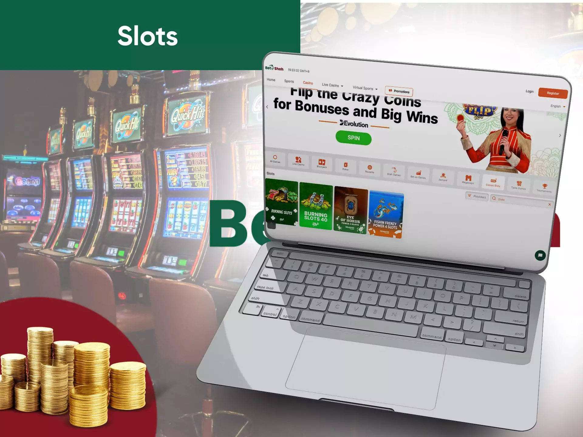 On Betshah, users have a lot of colourful online slots available for playing.