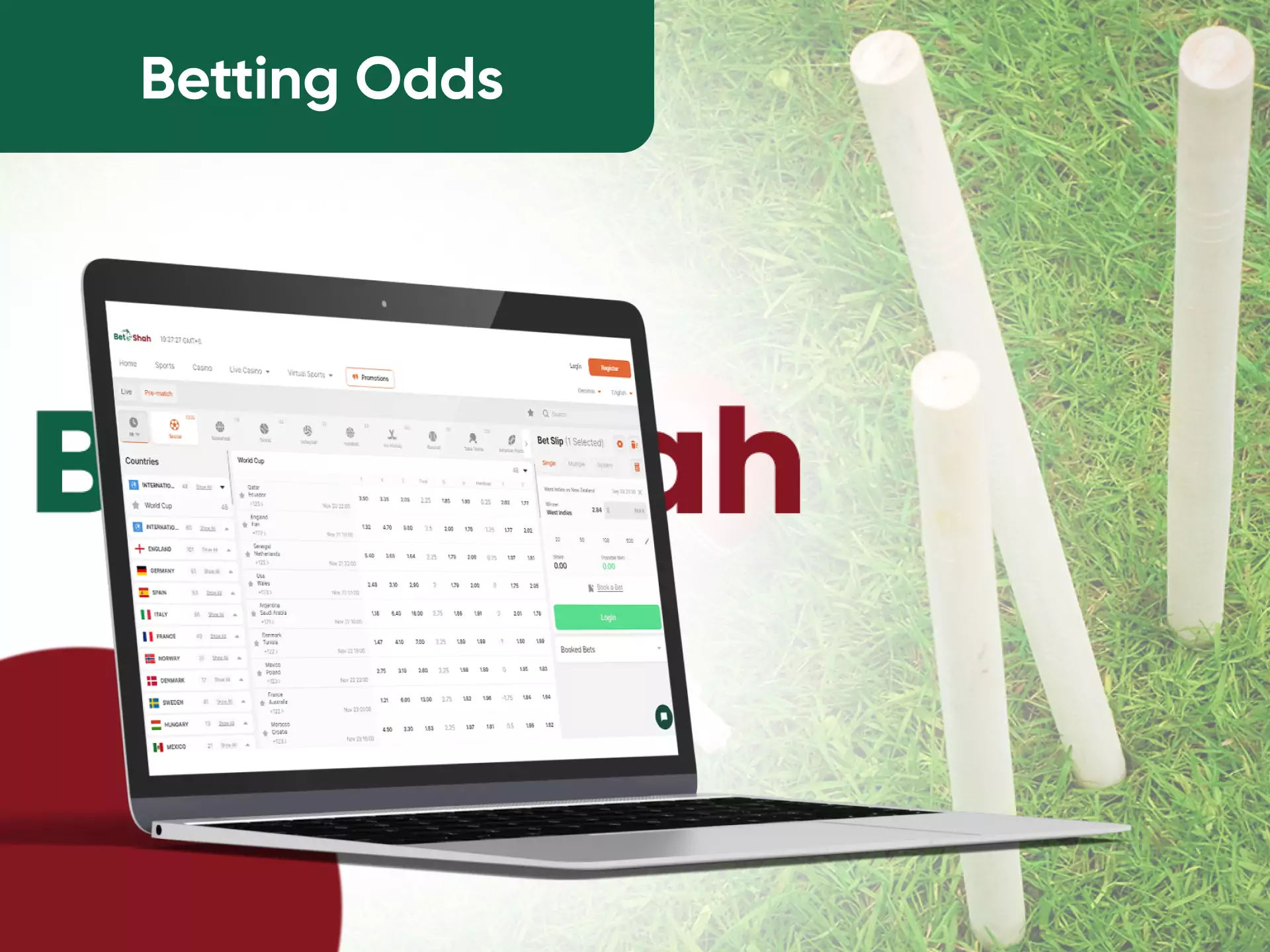Betshah provides profitable odds in its sportsbook.