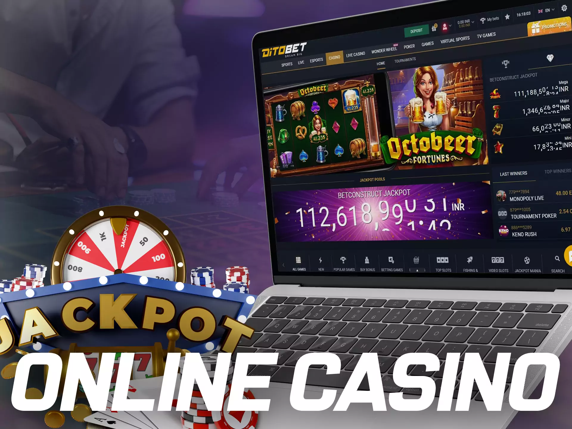 Play with pleasure at Ditobet online casino, choose your favorite games.