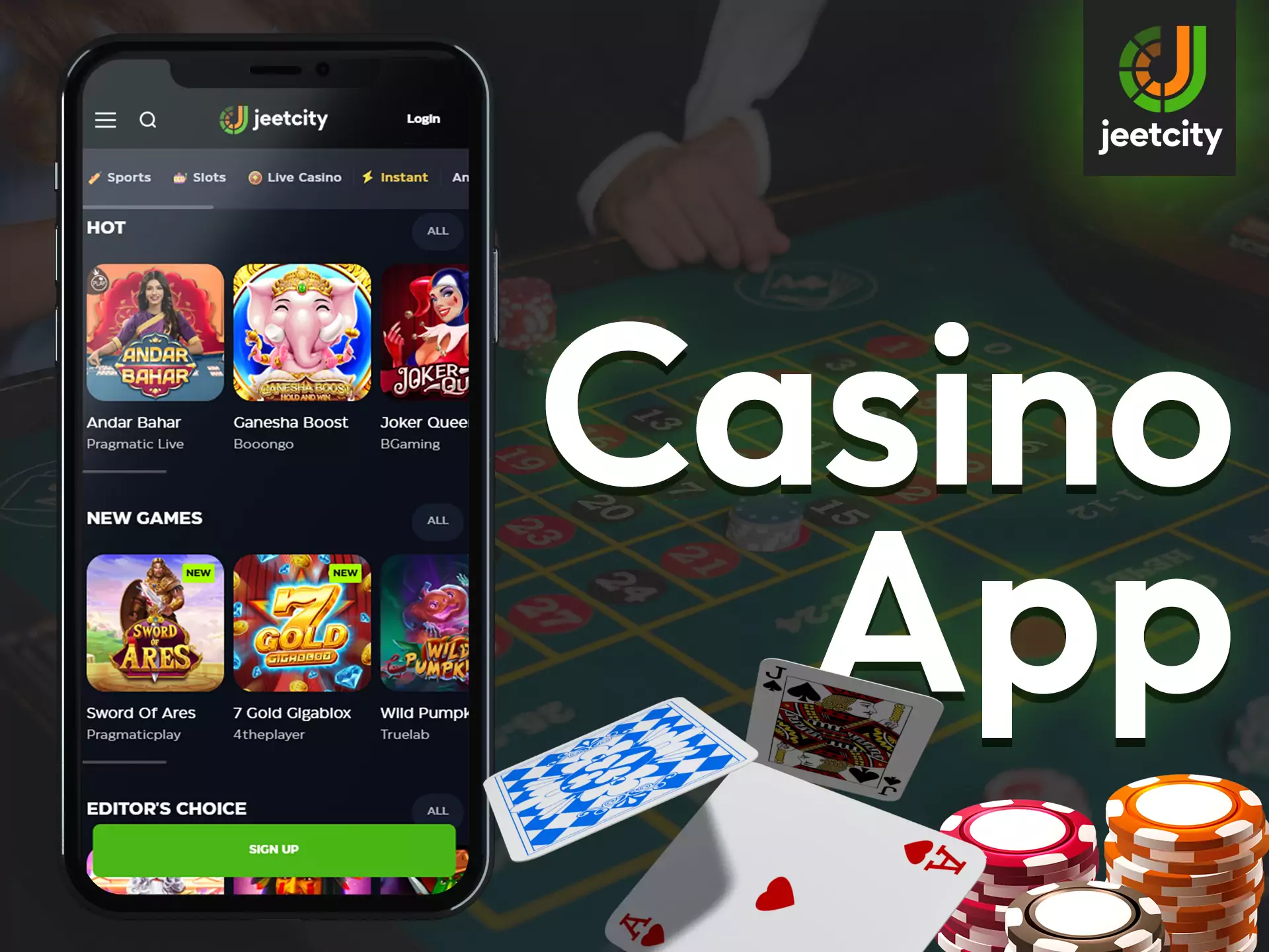 JeetCity casino app offer players many advantages and attractions.