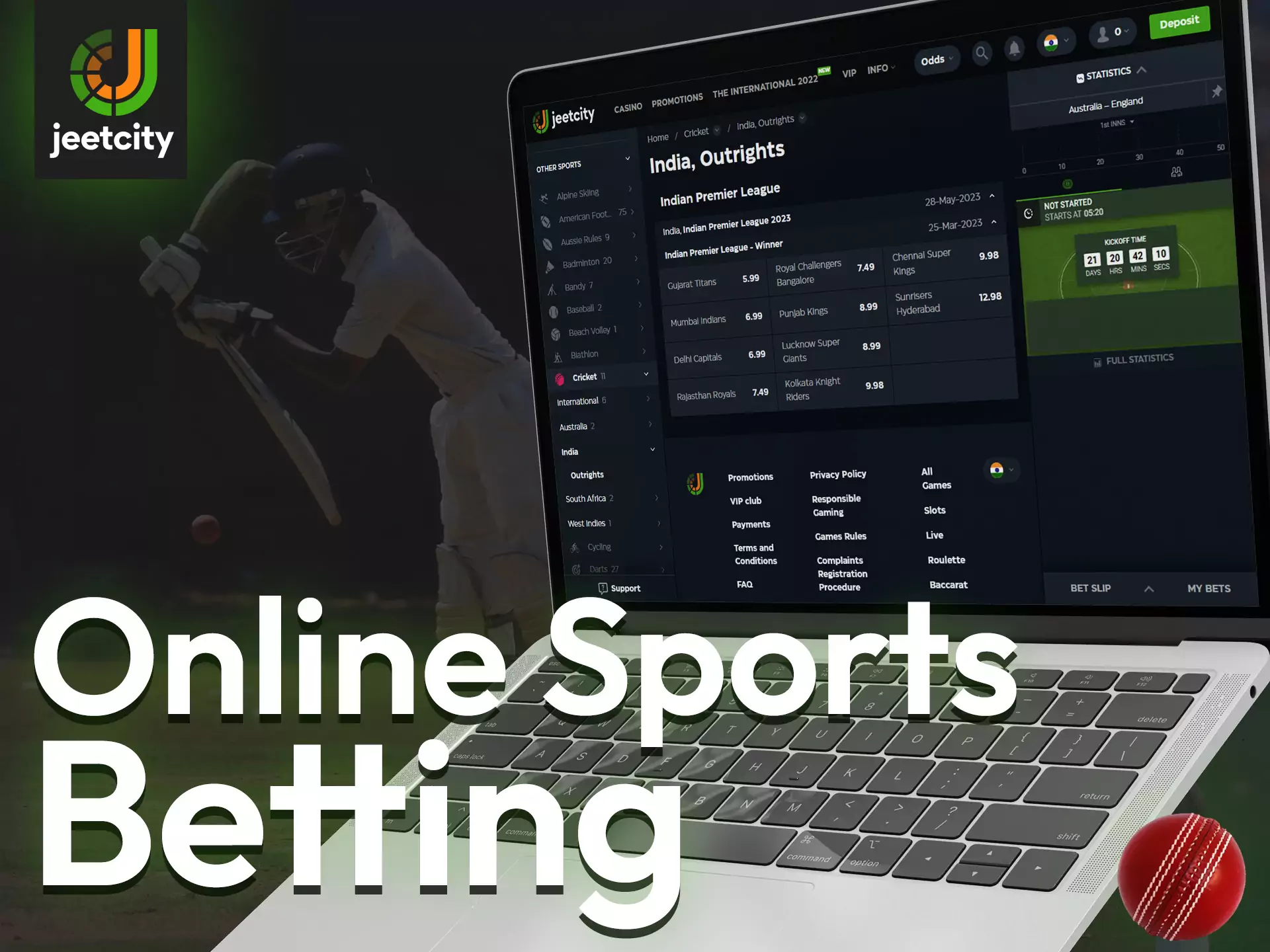 It is convenient to bet online on sports with JeetCity.