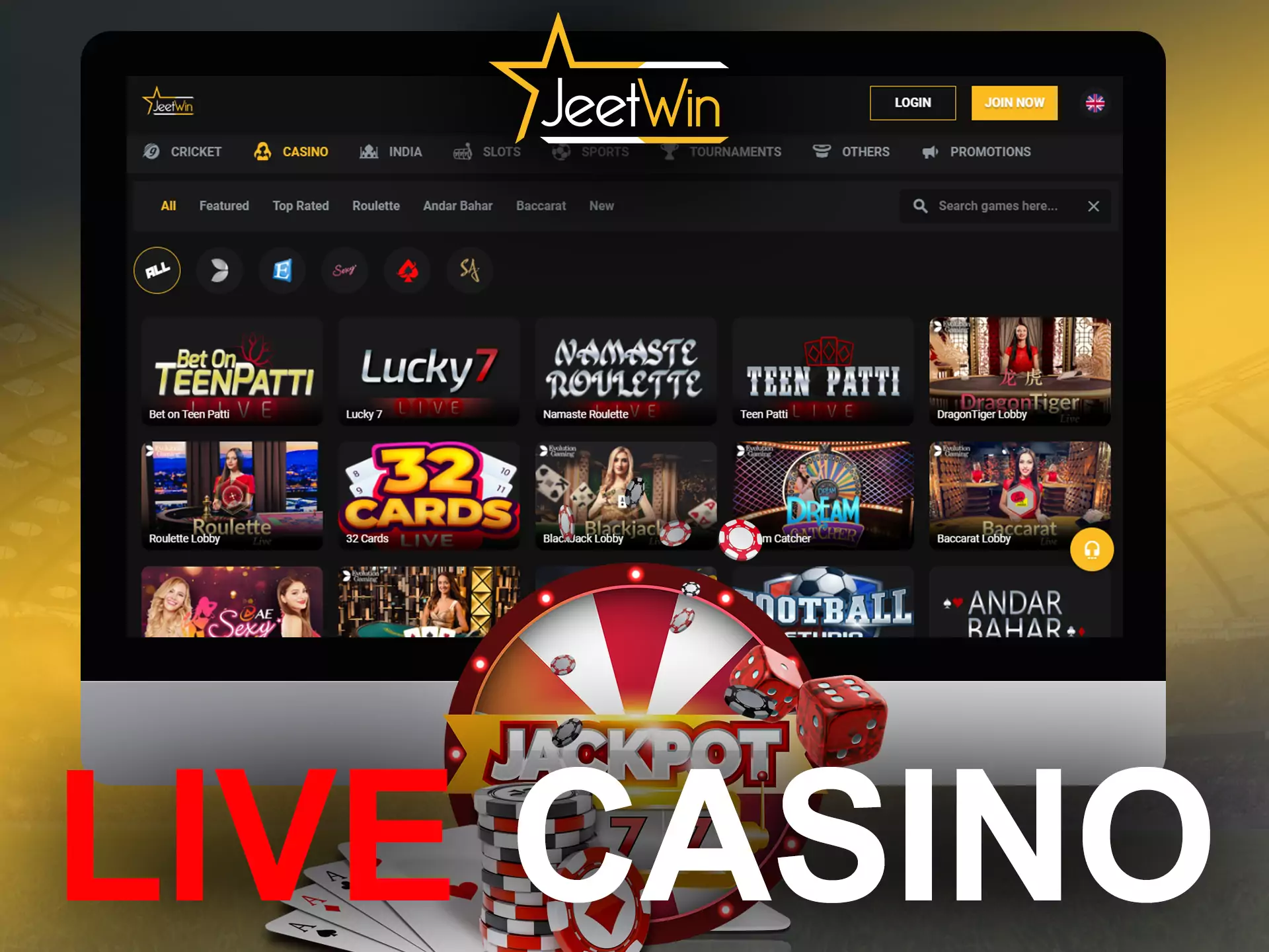 Have fun in the game at JeetWin Live Casino.