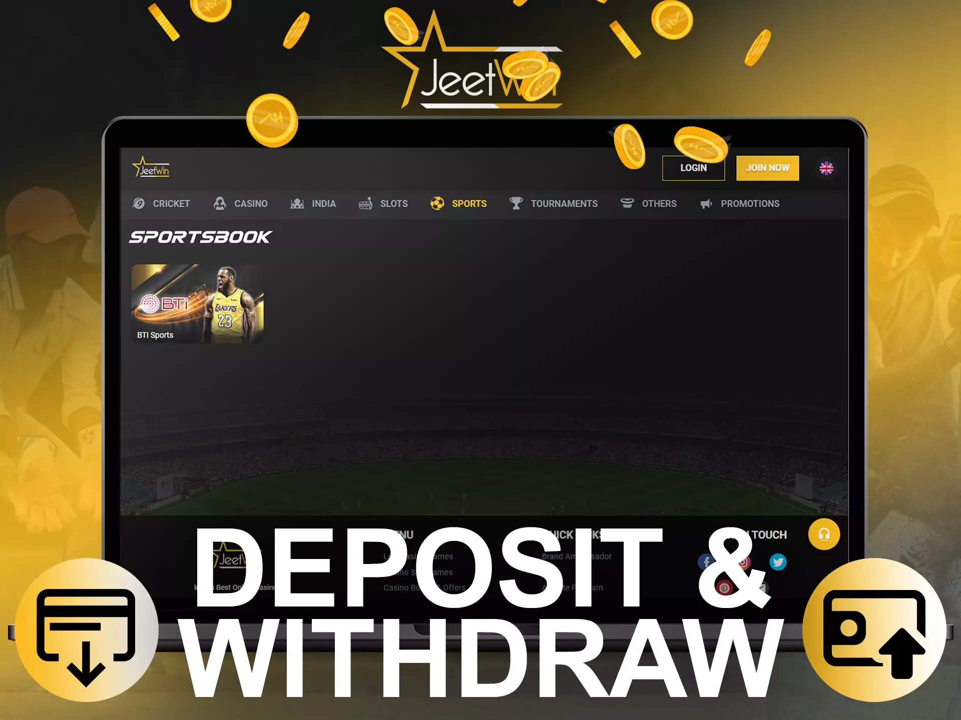Find out how to deposit and withdraw money from JeetWin.