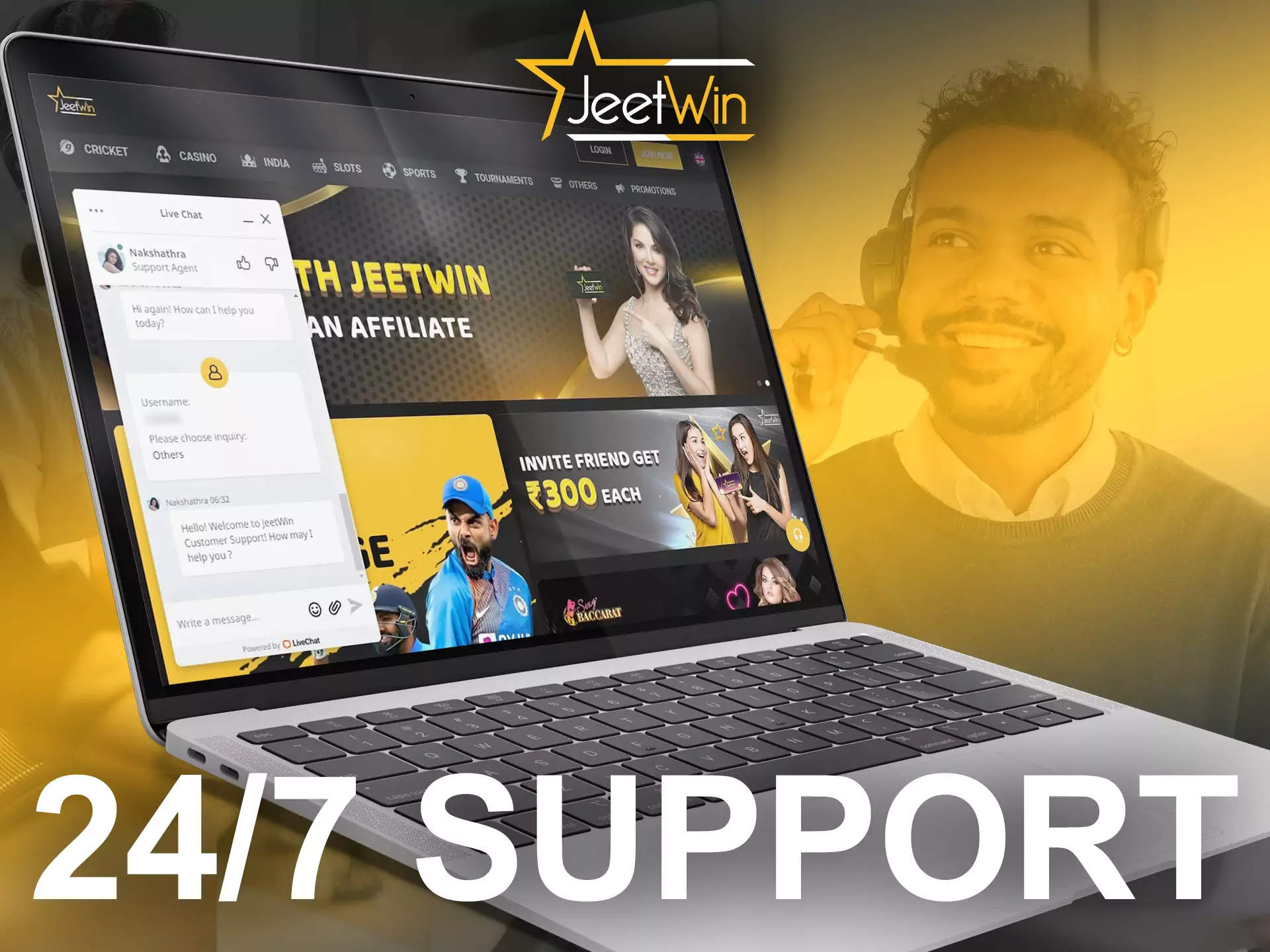 JeetWin support is ready to help you at any time.