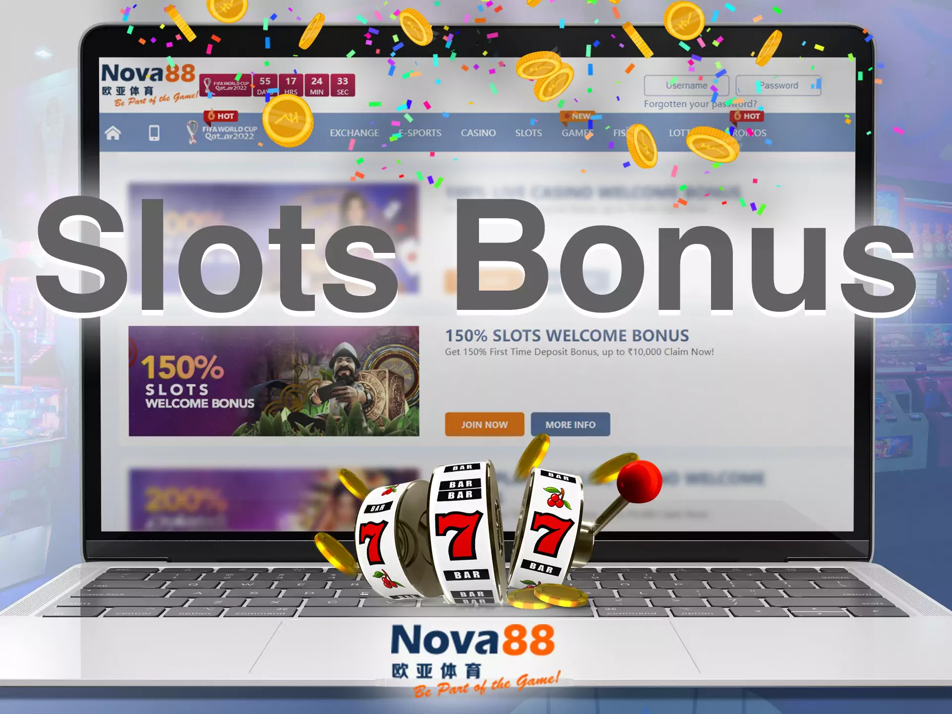 New users of Nova88 can get a welcome bonus for playing slots.