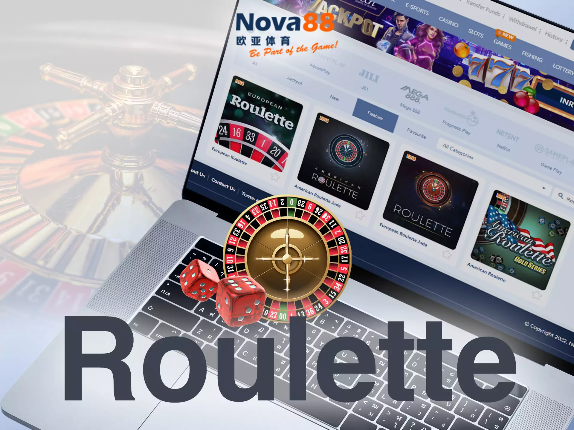In the Nova88 casino, you find many variants of roulette.