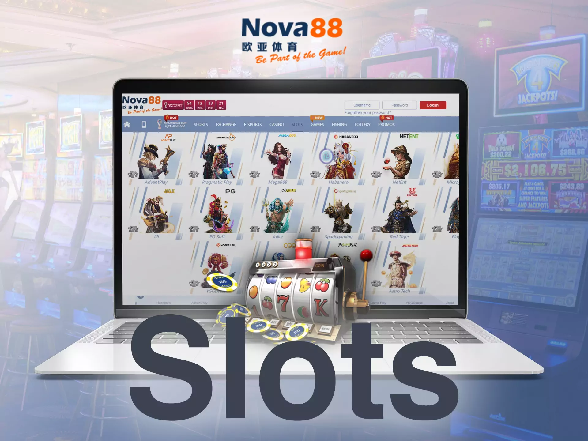 In the Nova88 online casino, there are hundreds of amazing colourful slots available for being played.